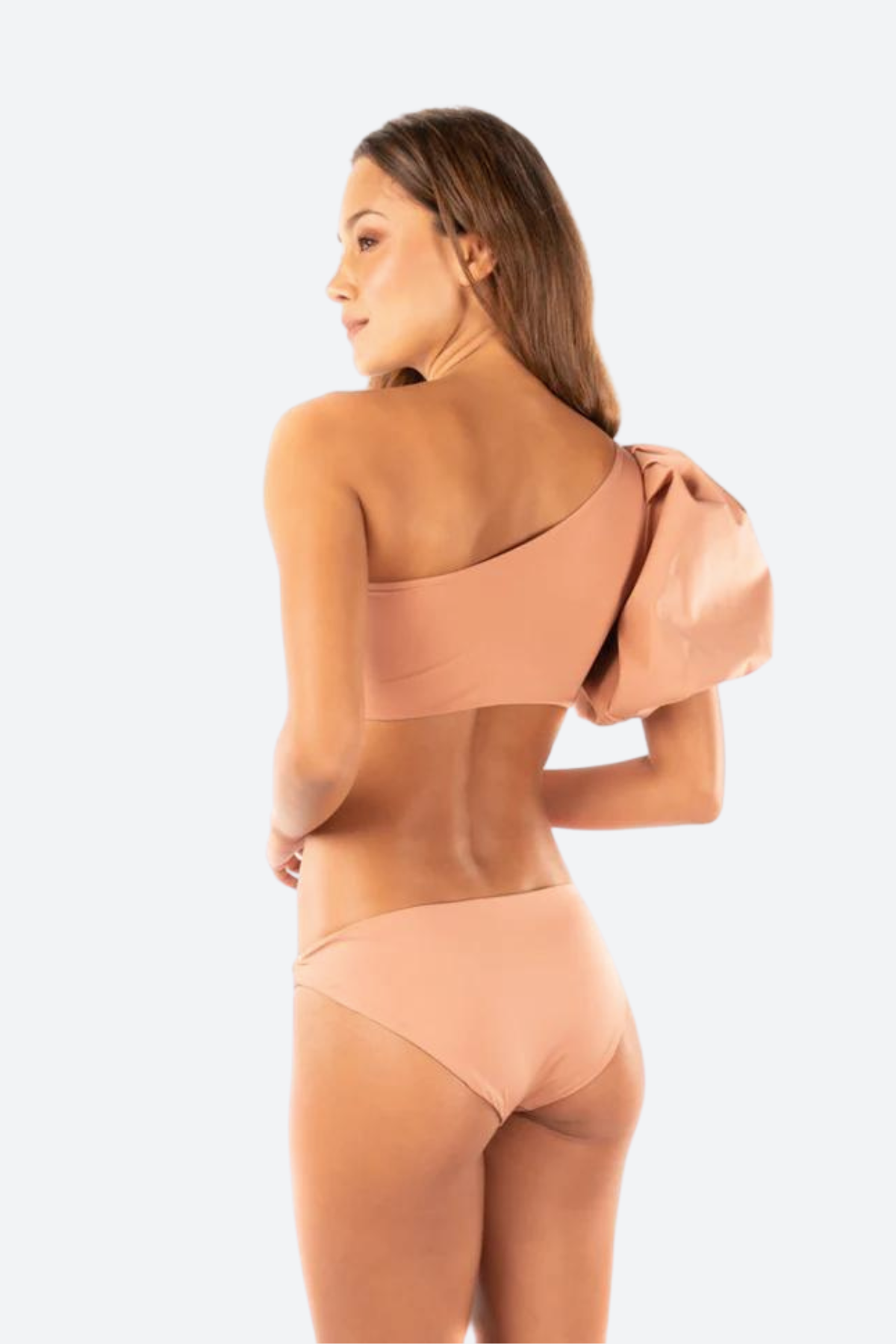 SANLIER Premium Eden Asymmetrical Swim Top - Rose