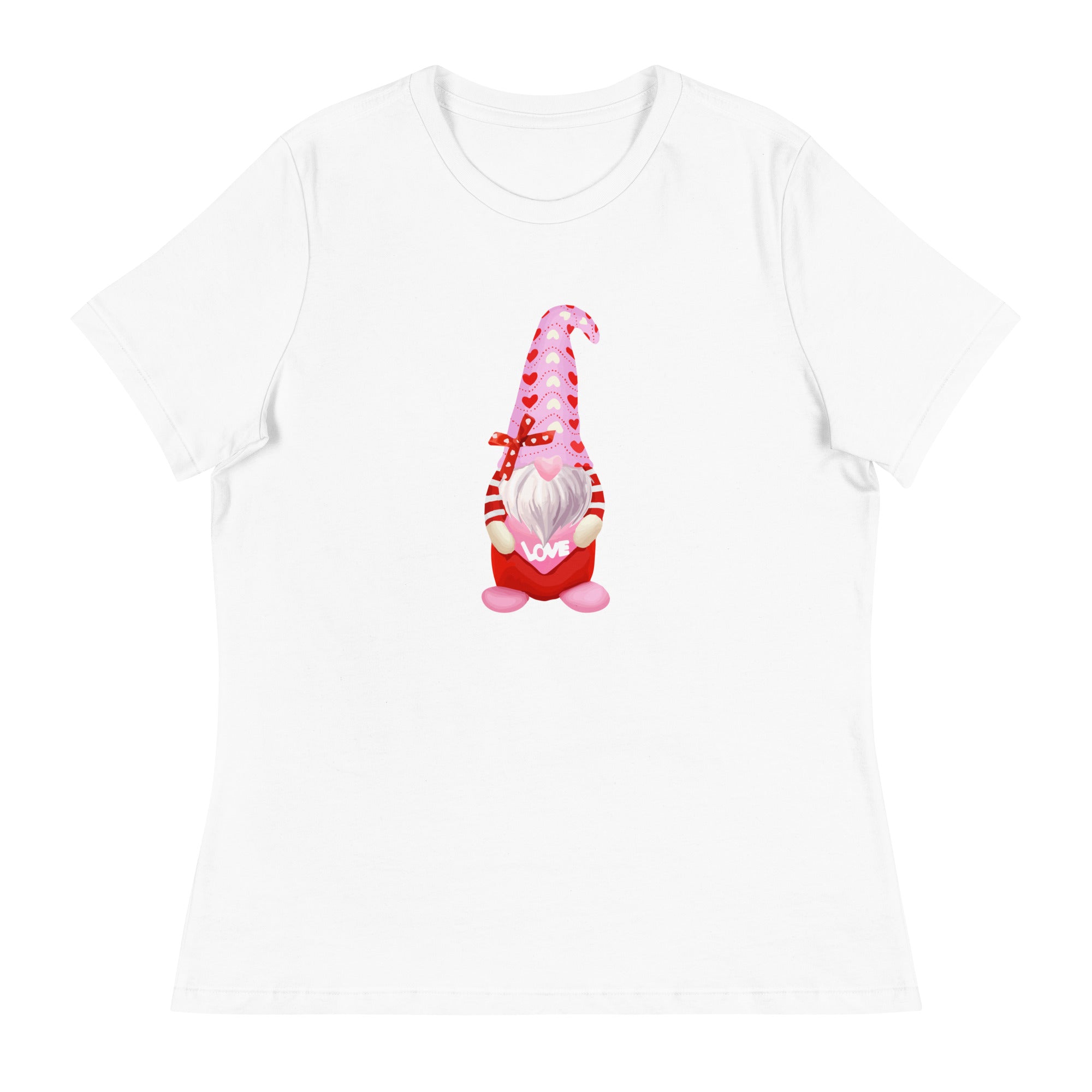 Premium Valentine Gnome Women's Relaxed Fit T-Shirt