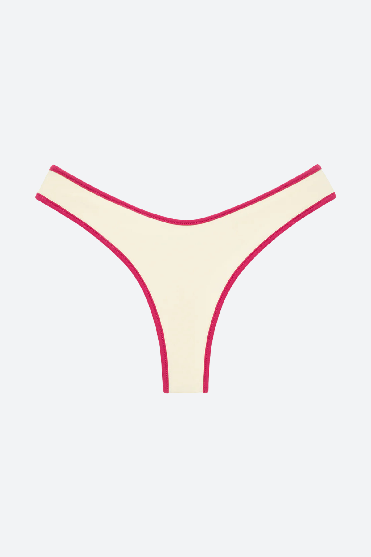 Premium Montce Lulu Bikini Bottom - Cream X Raspberry | Ultimate Fit & Style