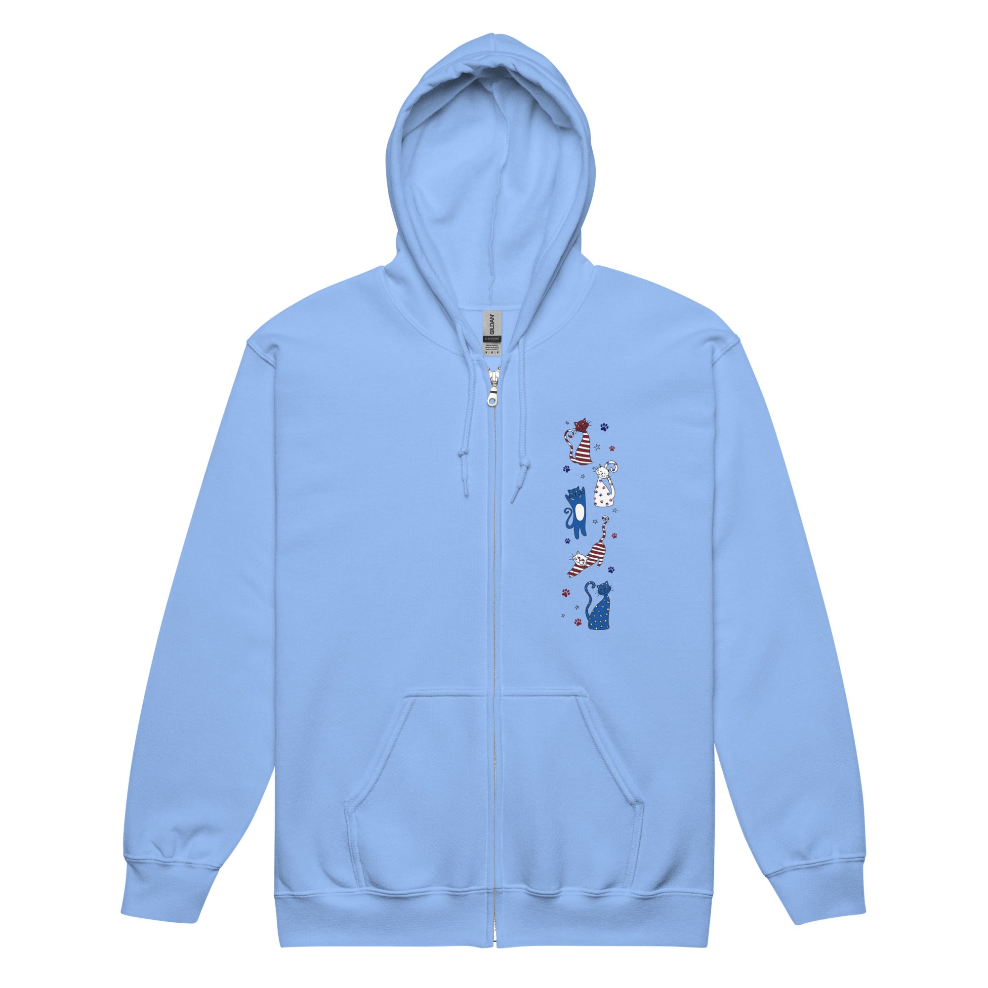 Premium Americana Cats Zip Hoodie - Ultimate Comfort & Style