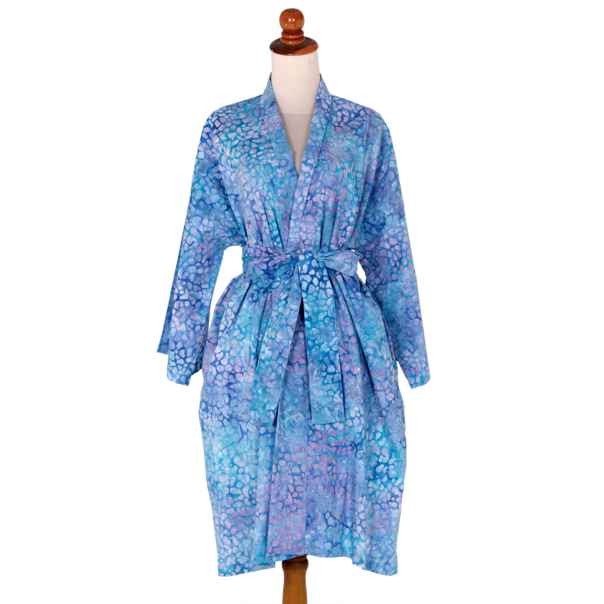 Premium Handcrafted Multicolor Batik Cotton Robe – Ultimate Comfort & Style