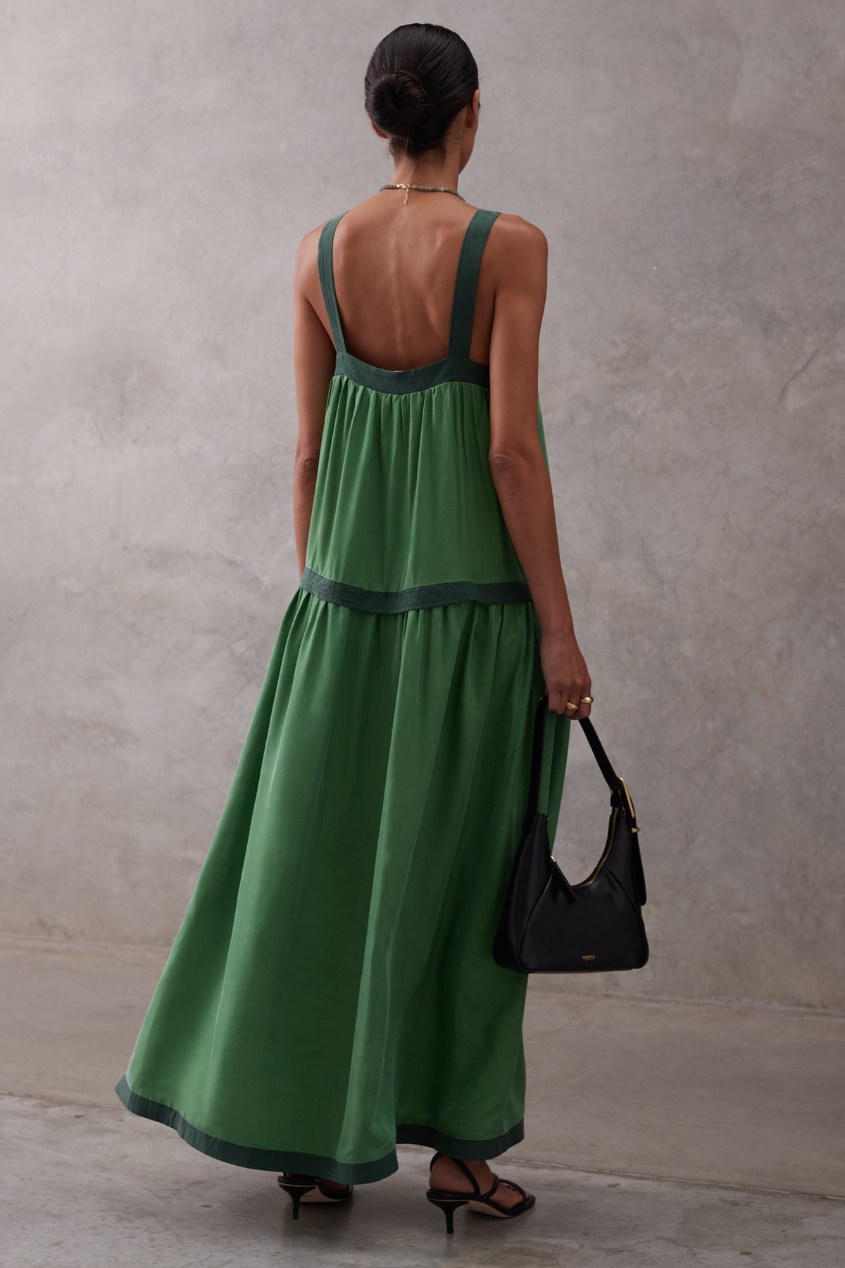 Sancia Premium Lamara Maxi Dress in Bottle Green