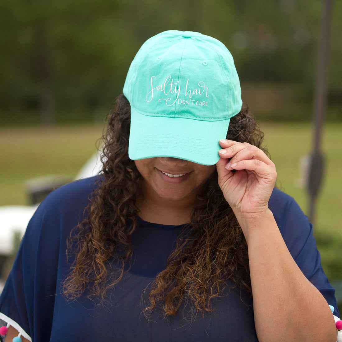 Premium Mint Green Beach Hat - Salty Hair Don't Care