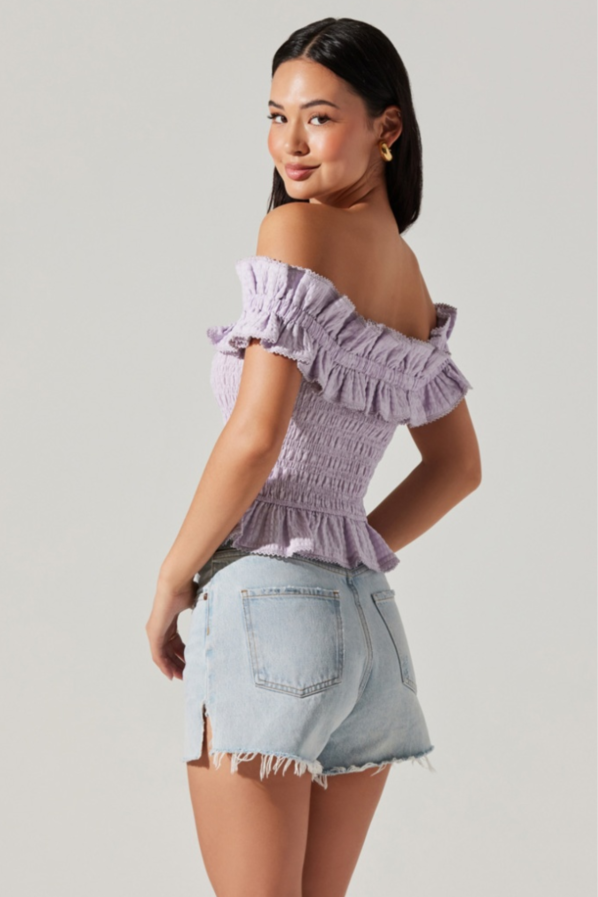 ASTR Premium Lilac Foufette Top