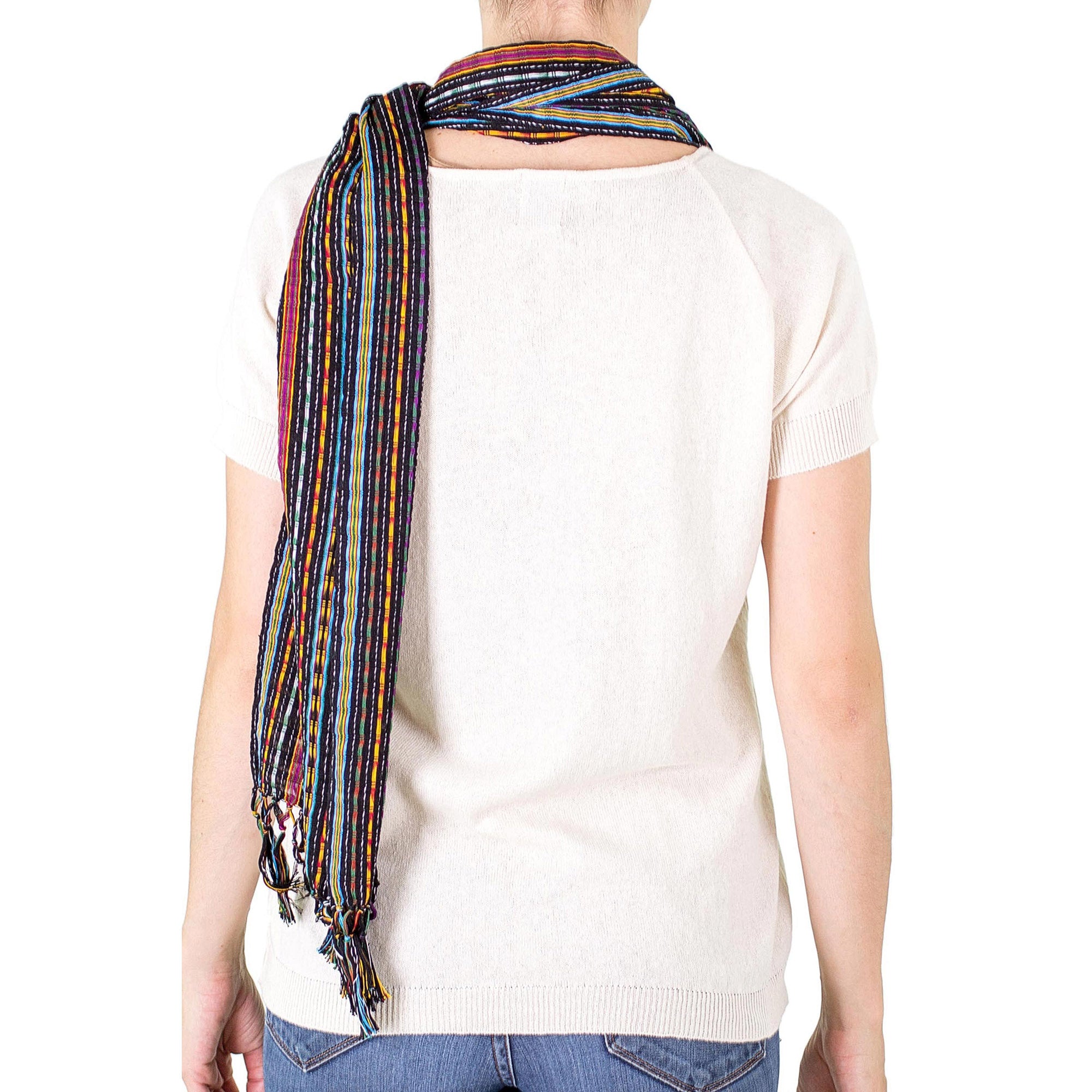 Premium Valley at Night Handwoven Cotton Scarf