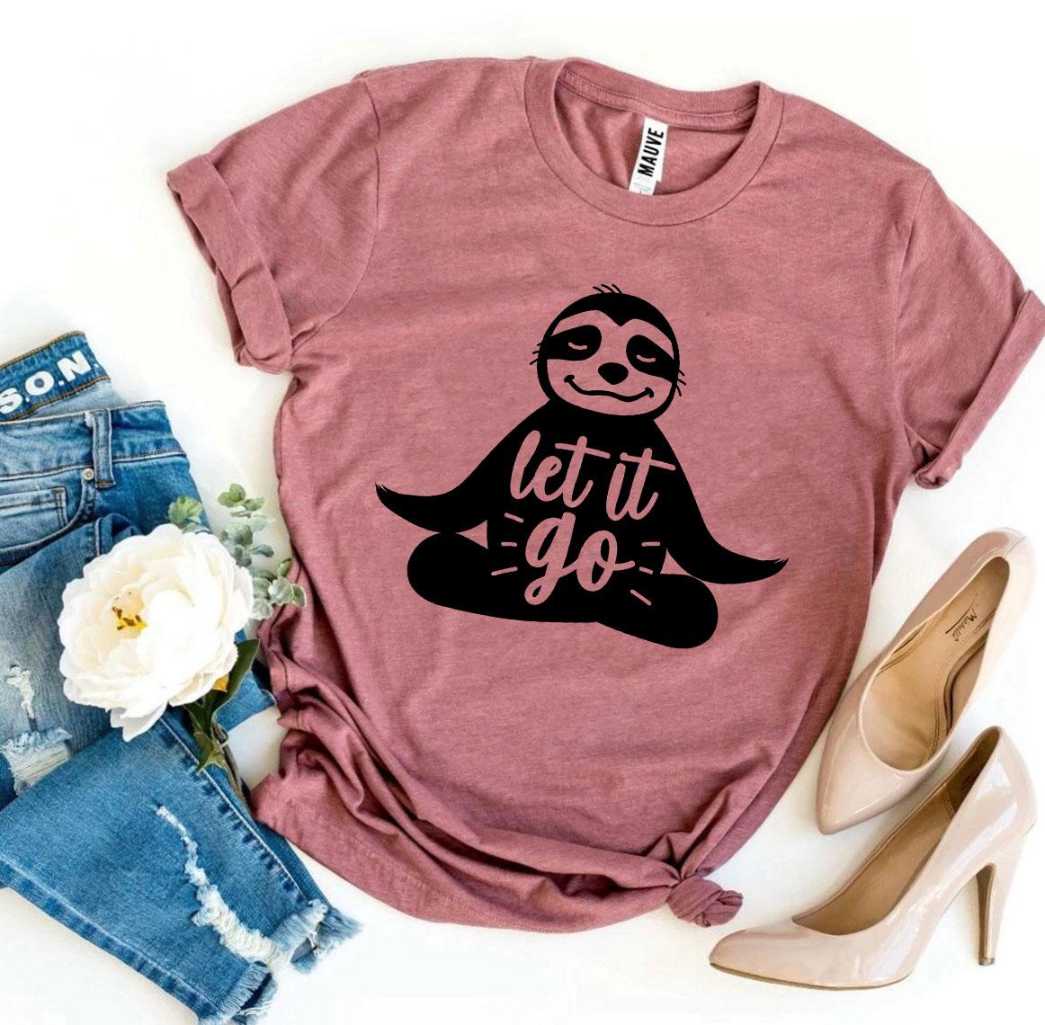 Premium Let It Go Sloth T-shirt - Ultimate Relaxation Wear