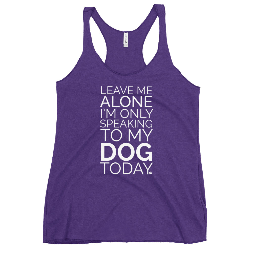 Premium 'Leave Me Alone' Dog Lover Tank Top