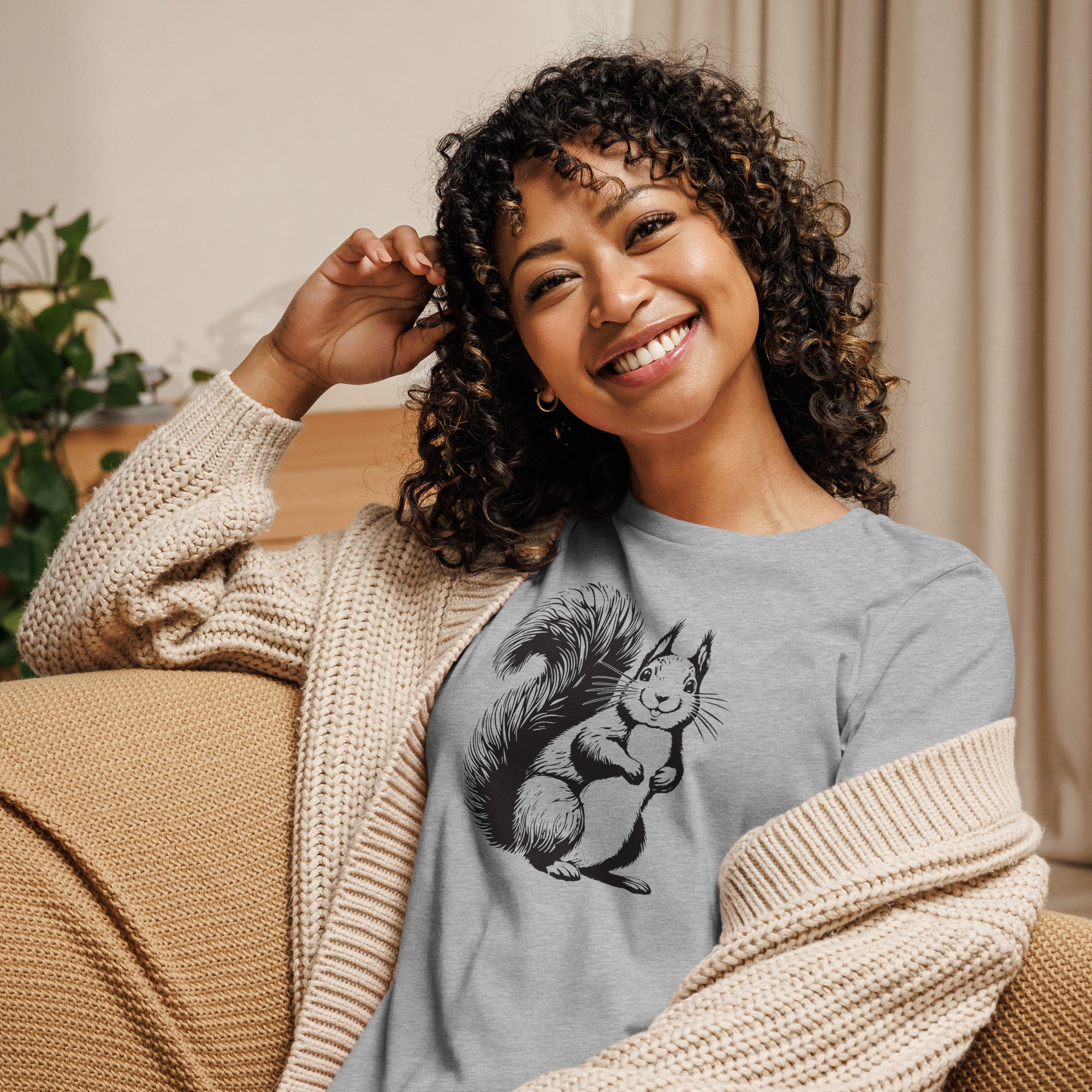 Premium Sweet Squirrel Women's Relaxed T-Shirt - Ultimate Comfort