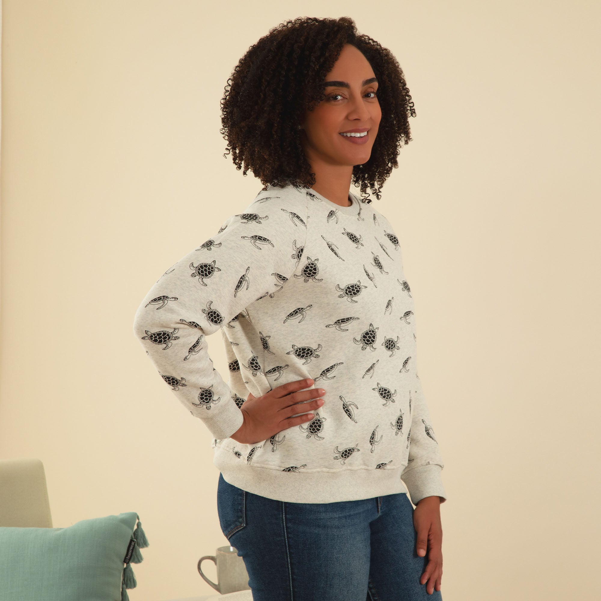 Premium Turtle Fun Crew Neck Sweatshirt - Ultimate Comfort & Style