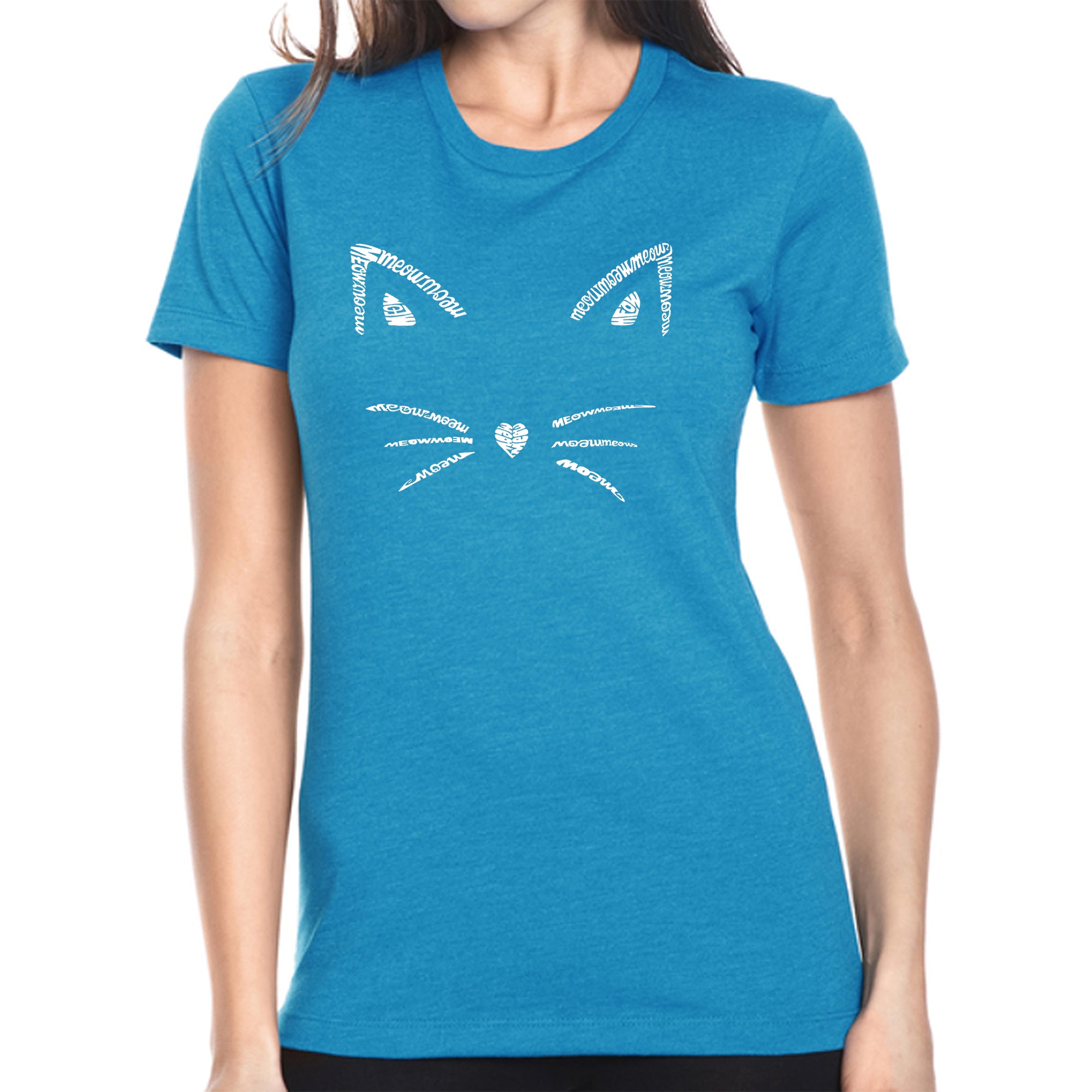 Whiskers - Women's Ultimate Cat Lover's Word Art T-Shirt