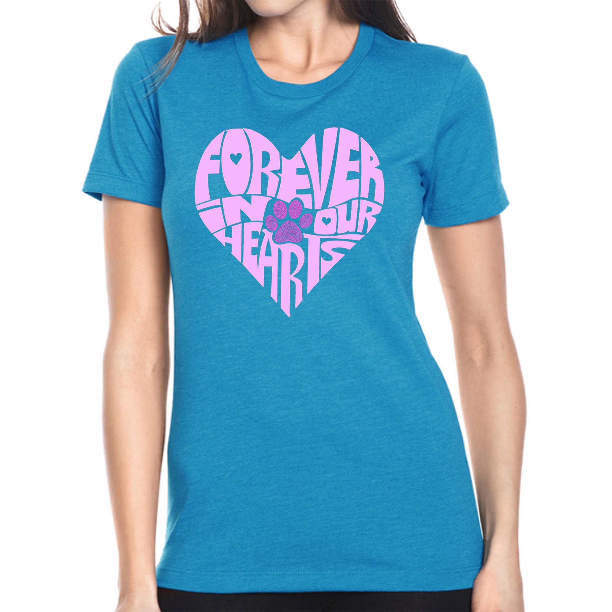 Forever In Our Hearts - Women's Premium Blend Memorial Pet T-Shirt