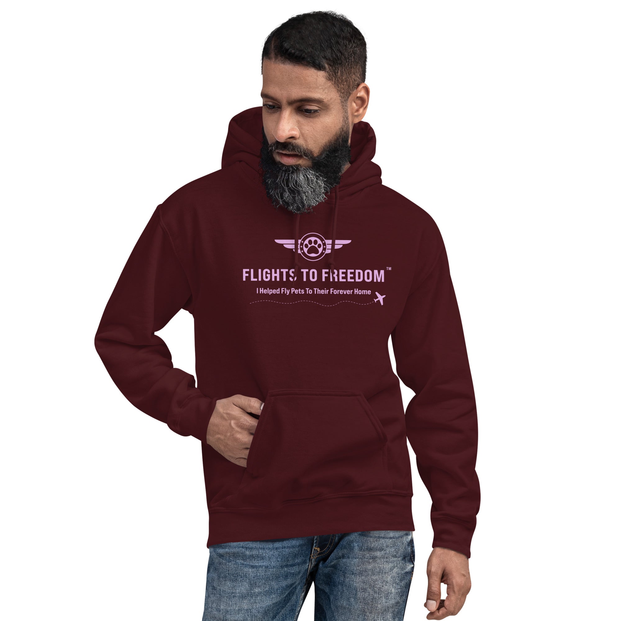 Premium Freedom Flight Hoodie - Support Animal Rescue