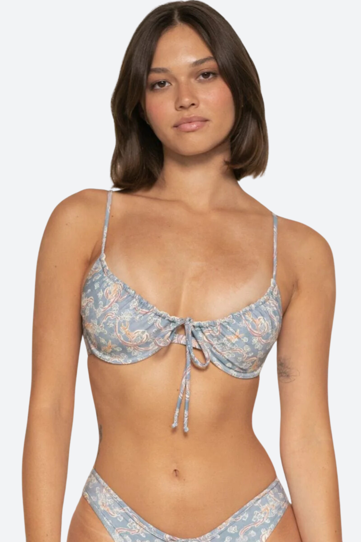 Montce Lucy Premium Push-Up Bikini Top in Cupid Print