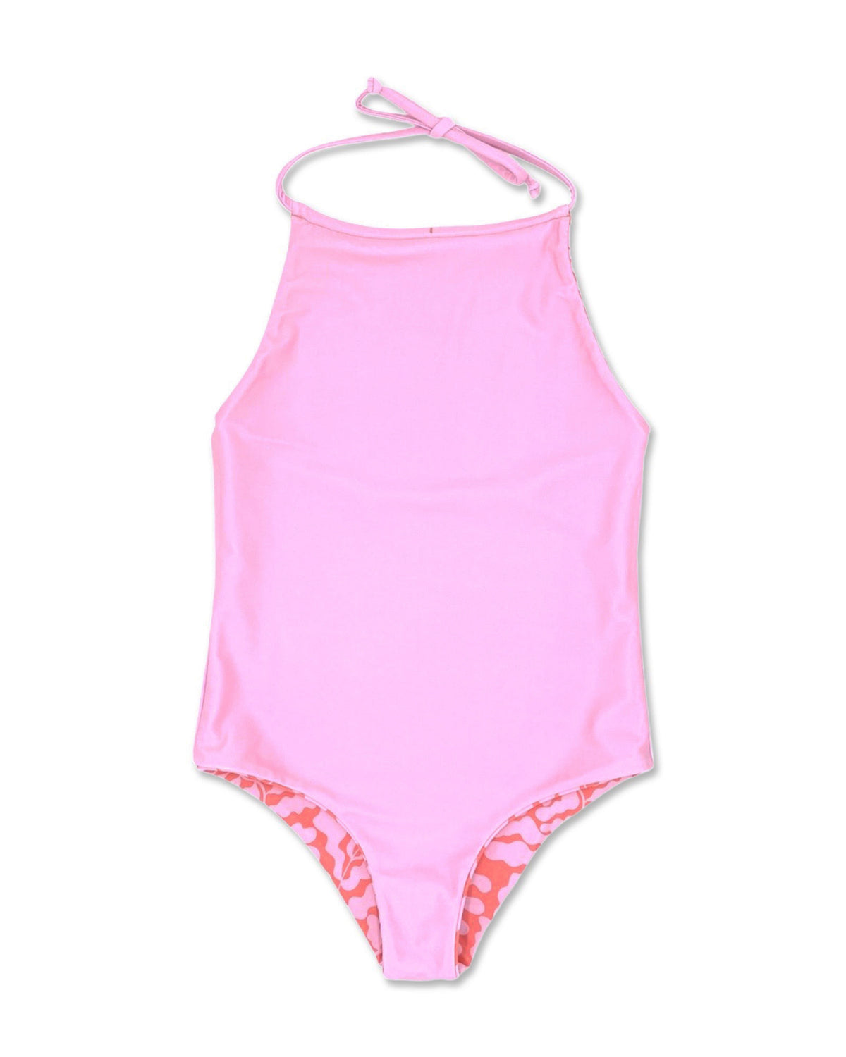 Ultimate Feather 4 Arrow Riviera Reversible One-Piece Swimsuit in Sugar Coral