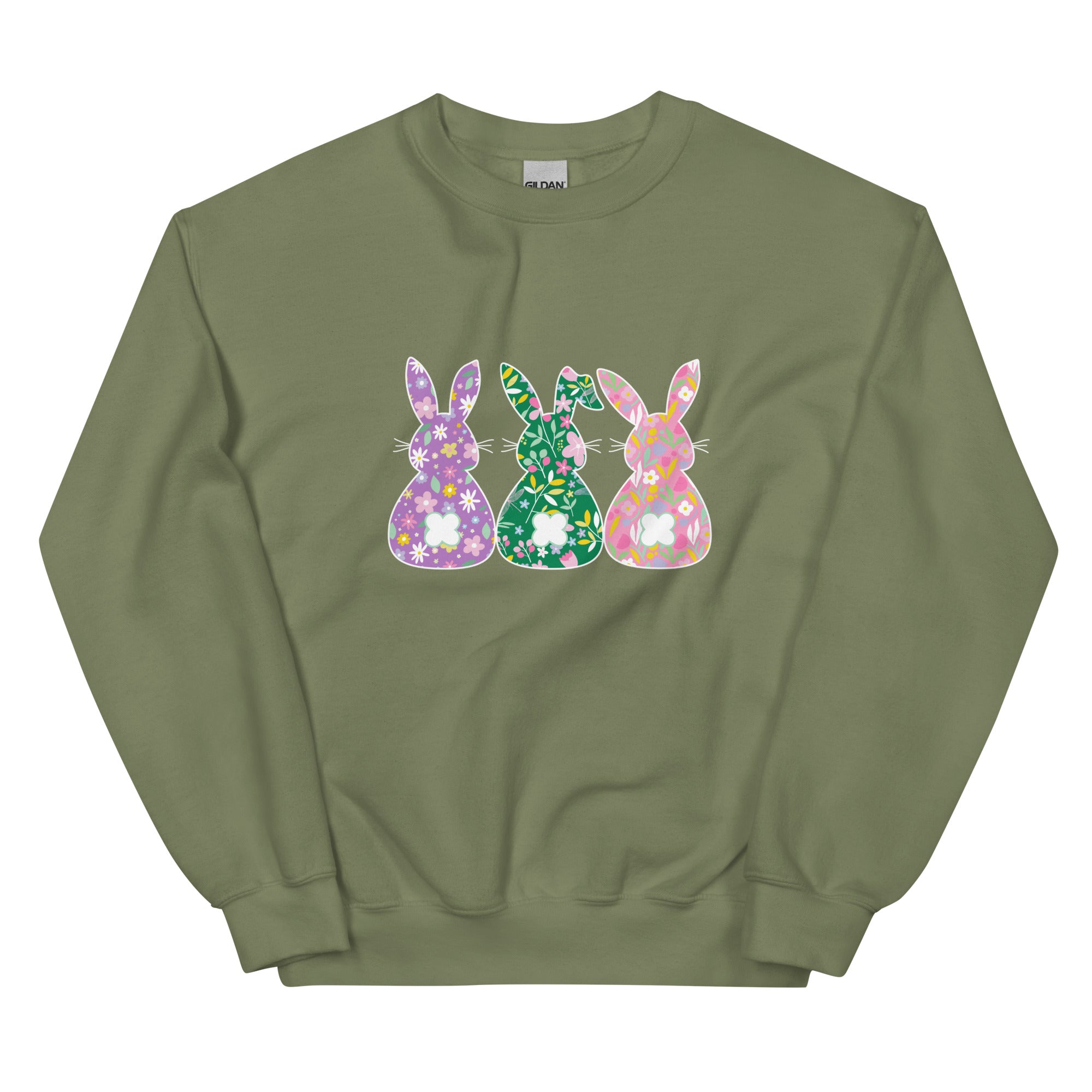 Premium Whimsical Bunnies Crewneck Sweatshirt - Ultimate Spring Style