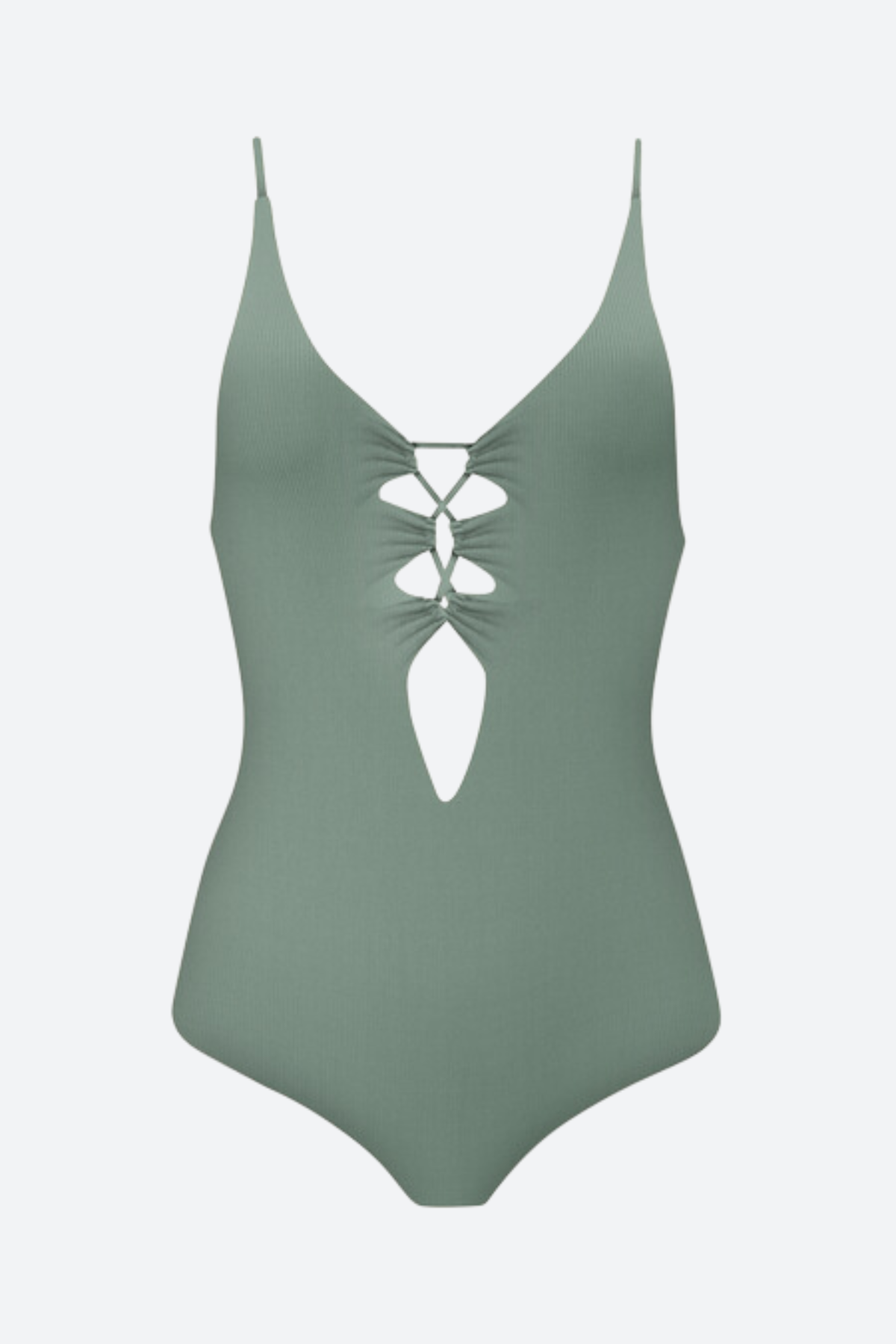 Premium Acacia Kokomo Full Piece Swimsuit - Clover Ribbed Design