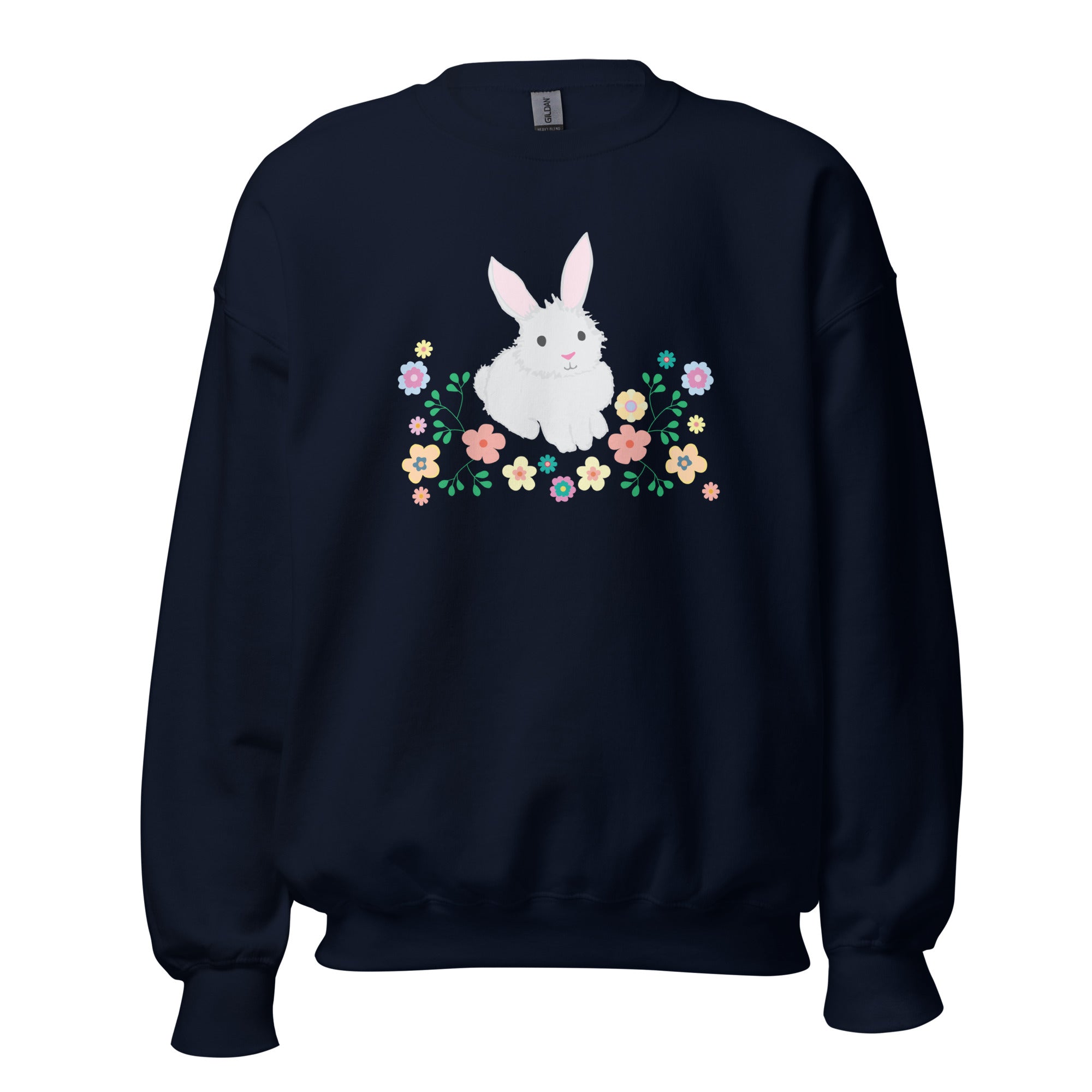 Premium Floral Bunny Crewneck Sweatshirt - Ultimate Comfort