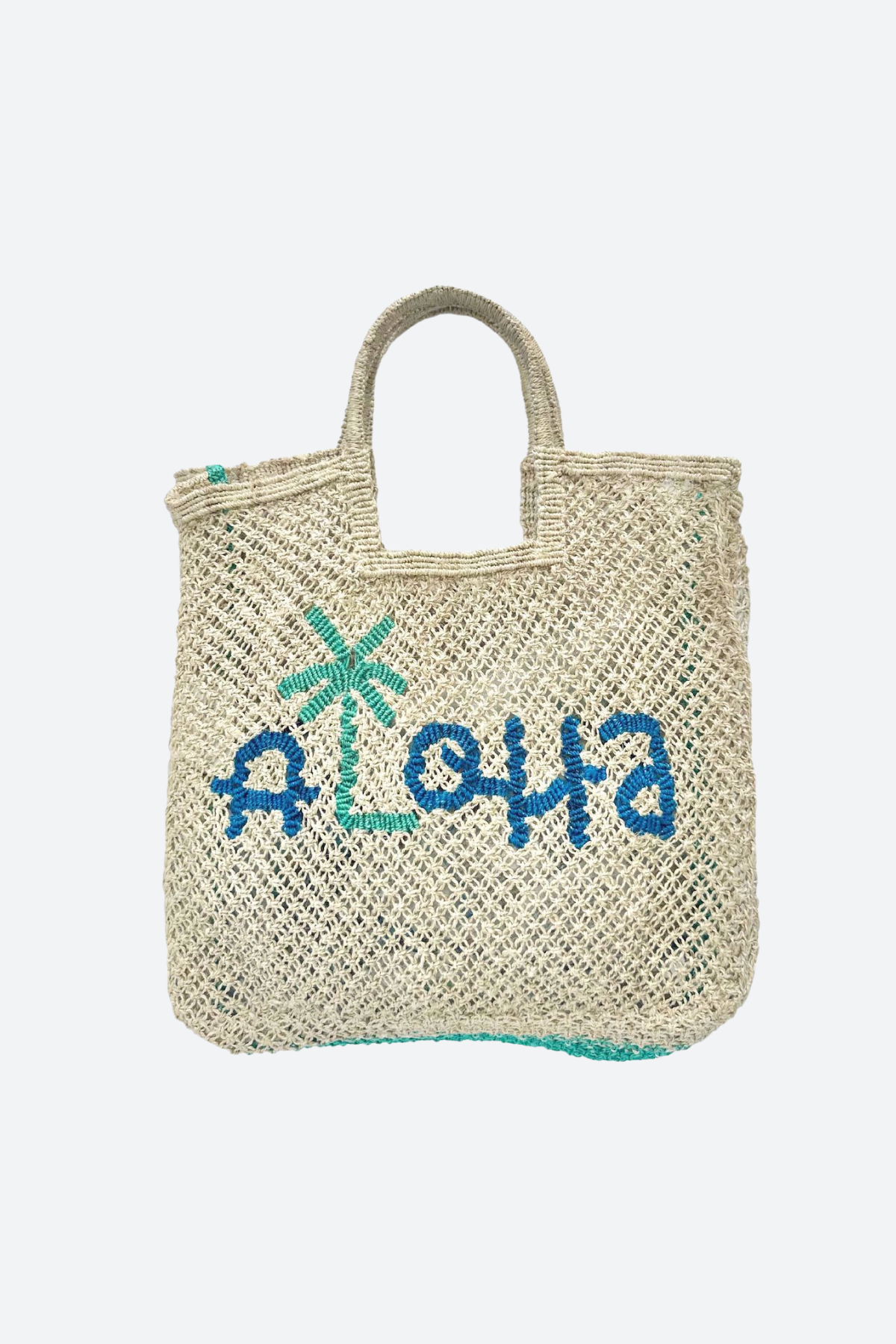 Premium Stella Aloha Tote Bag - Eco-Friendly & Stylish in Natural, Cobalt & Aqua