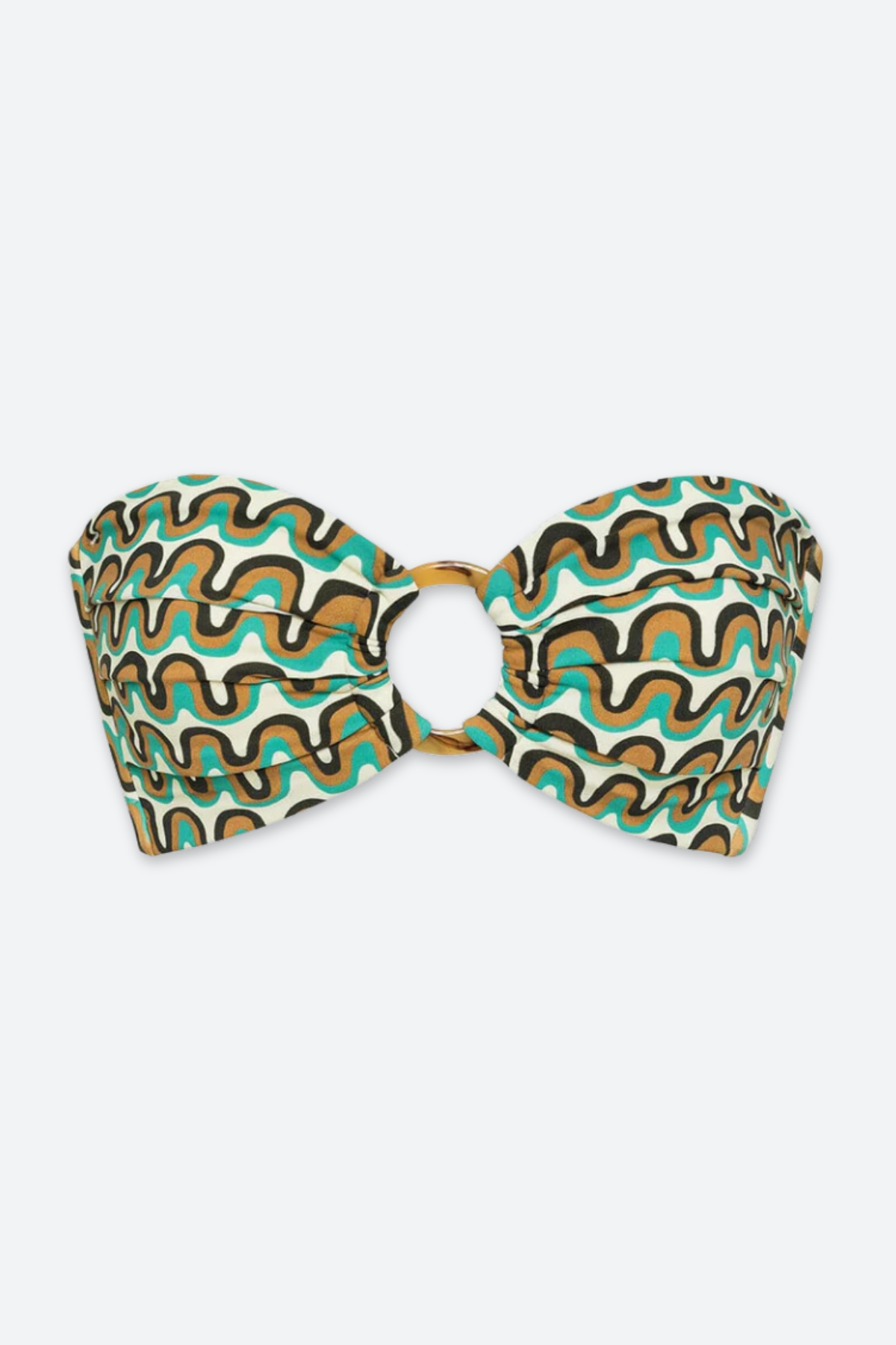 Montce Tori Ties Premium Bandeau Bikini Top - Groovy Design