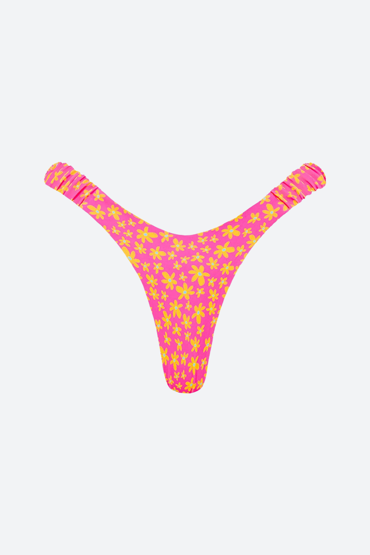 Premium Retro Y Thong Bikini Bottom - Berry Blush