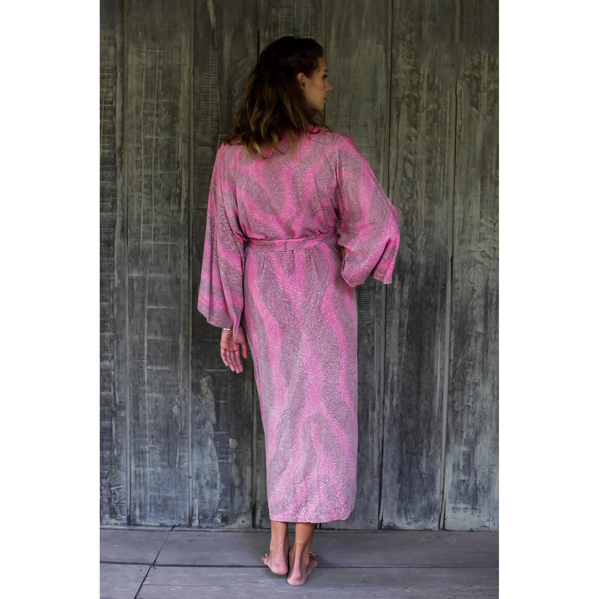 Premium Coral Reef Rayon Kimono Robe