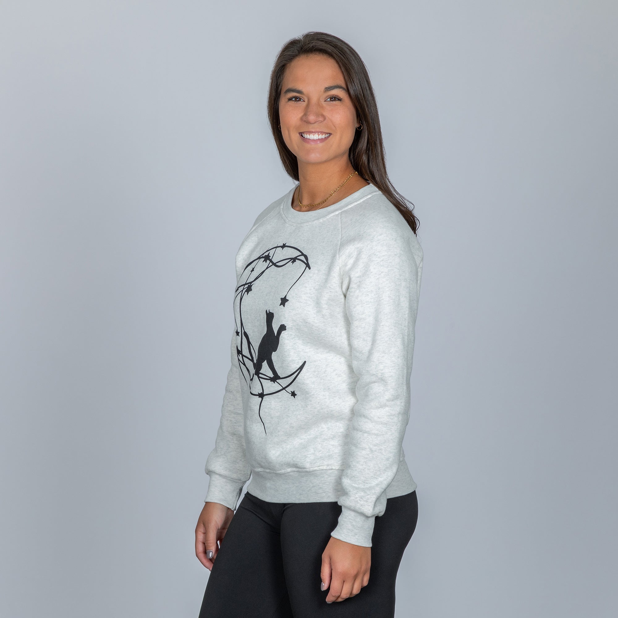 Premium Moon Star Cat Crew Sweatshirt - Ultimate Comfort & Style