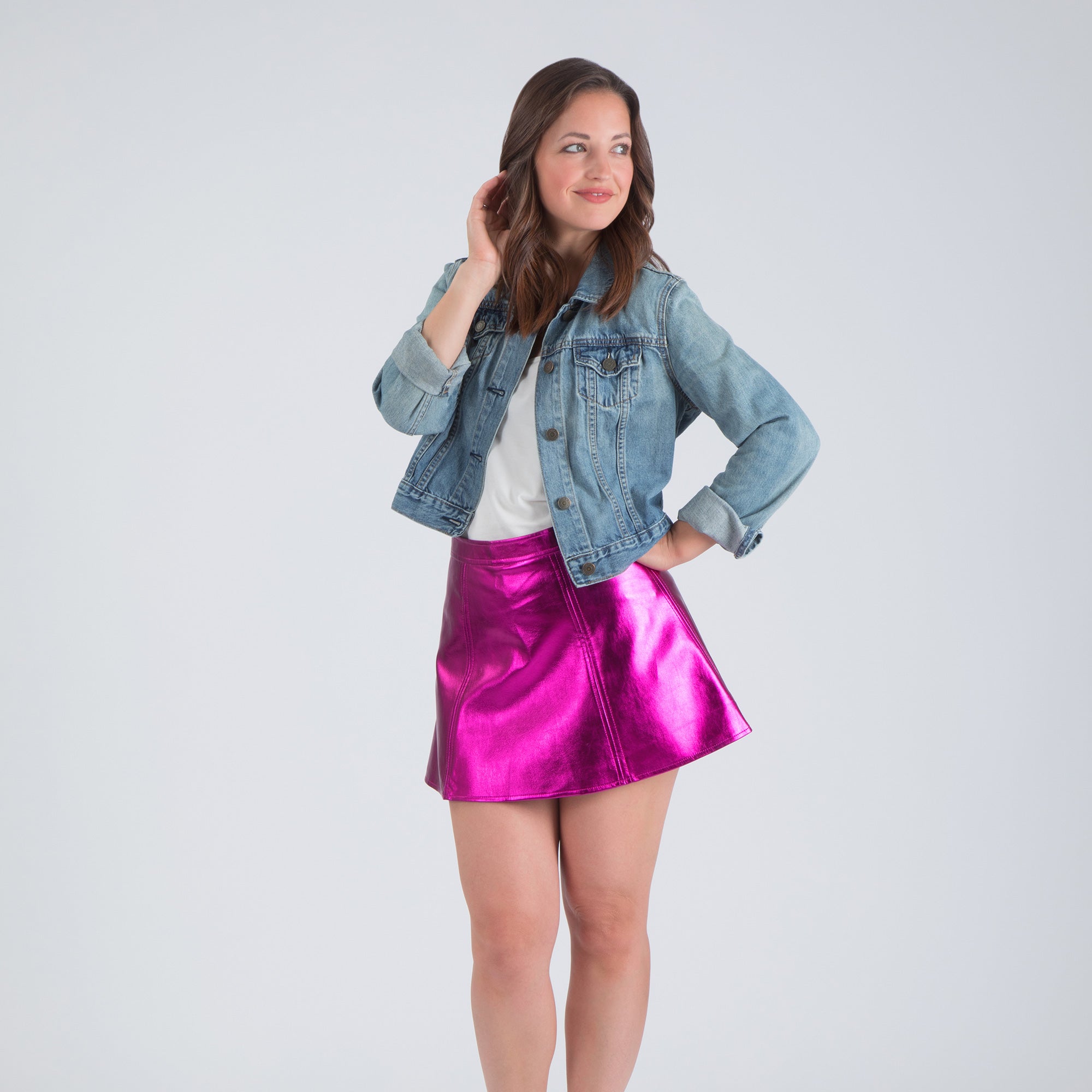 Premium Metallic Mini Skirt - Ultimate Style Statement