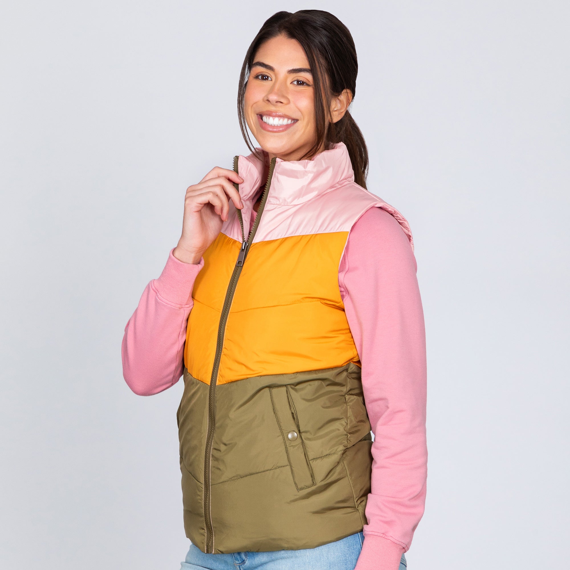 Premium Chevron Insulated Vest – Vintage Style, Ultimate Warmth