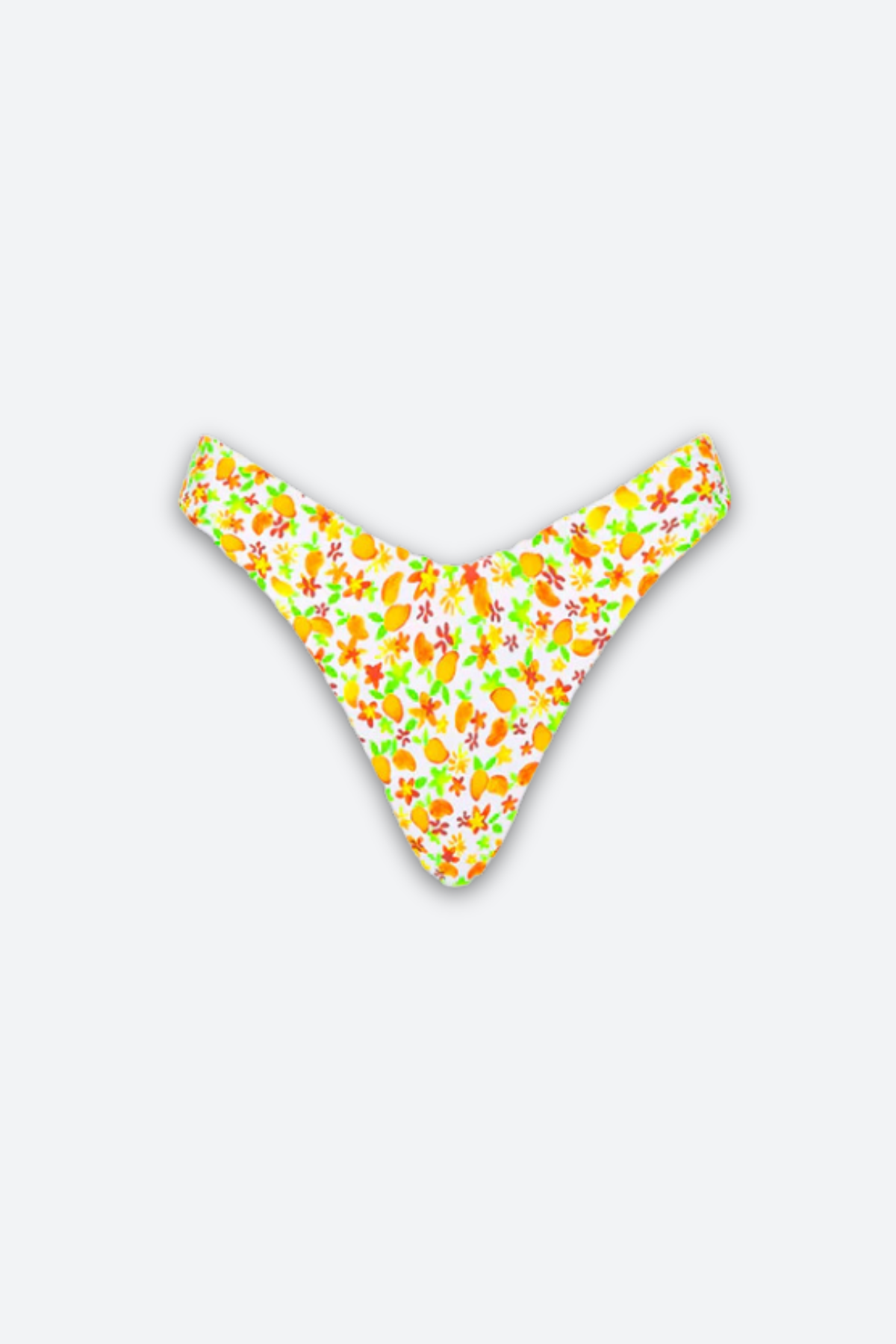 Premium Kulani Kinis Y-Cut Cheeky Bikini Bottom in Coco Mango