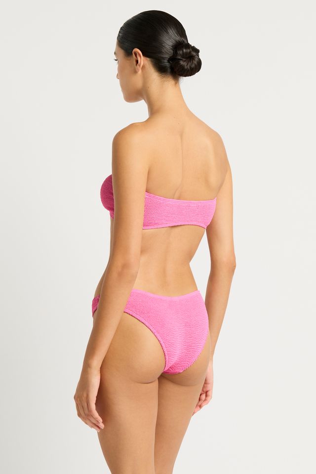 Premium Blake Bandeau Top - Candy Pink Recycled | Light Support Summer Essential