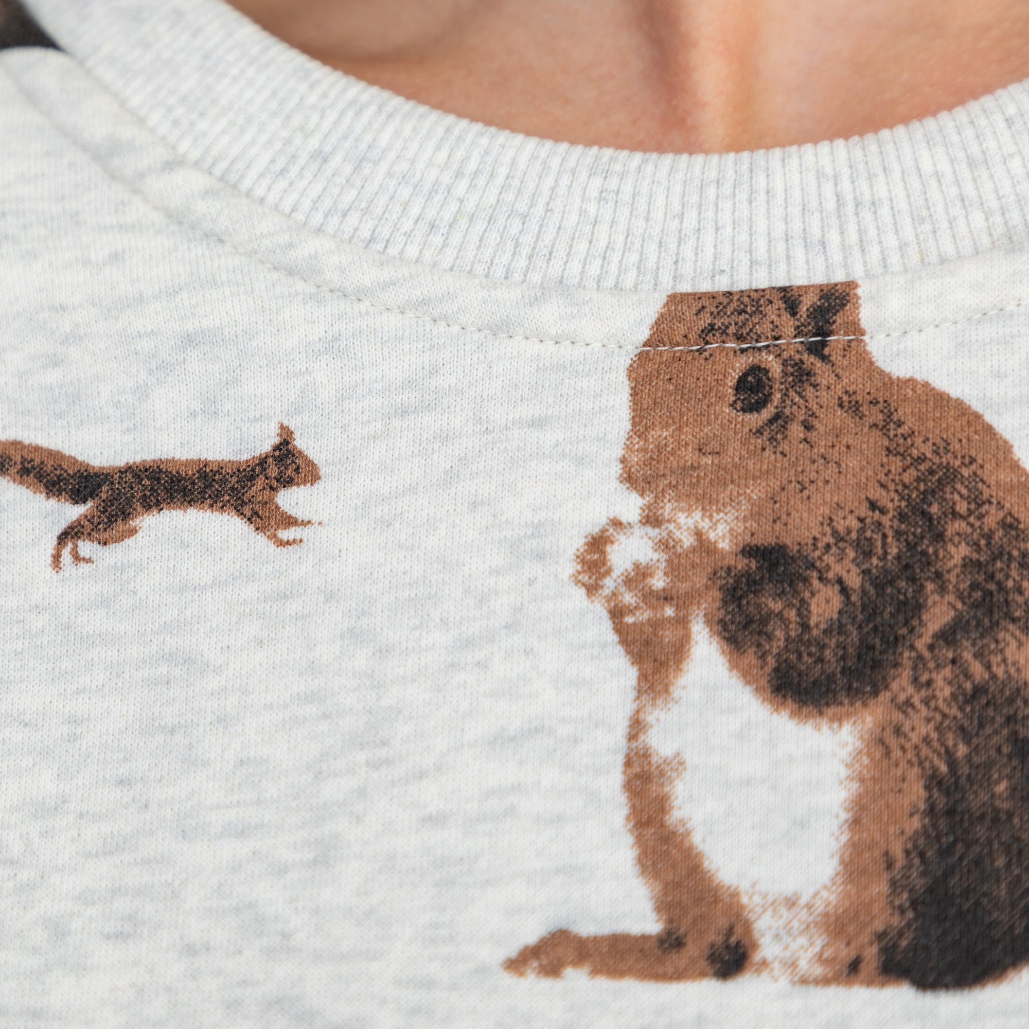 Premium Woodland Squirrel Crewneck Sweatshirt