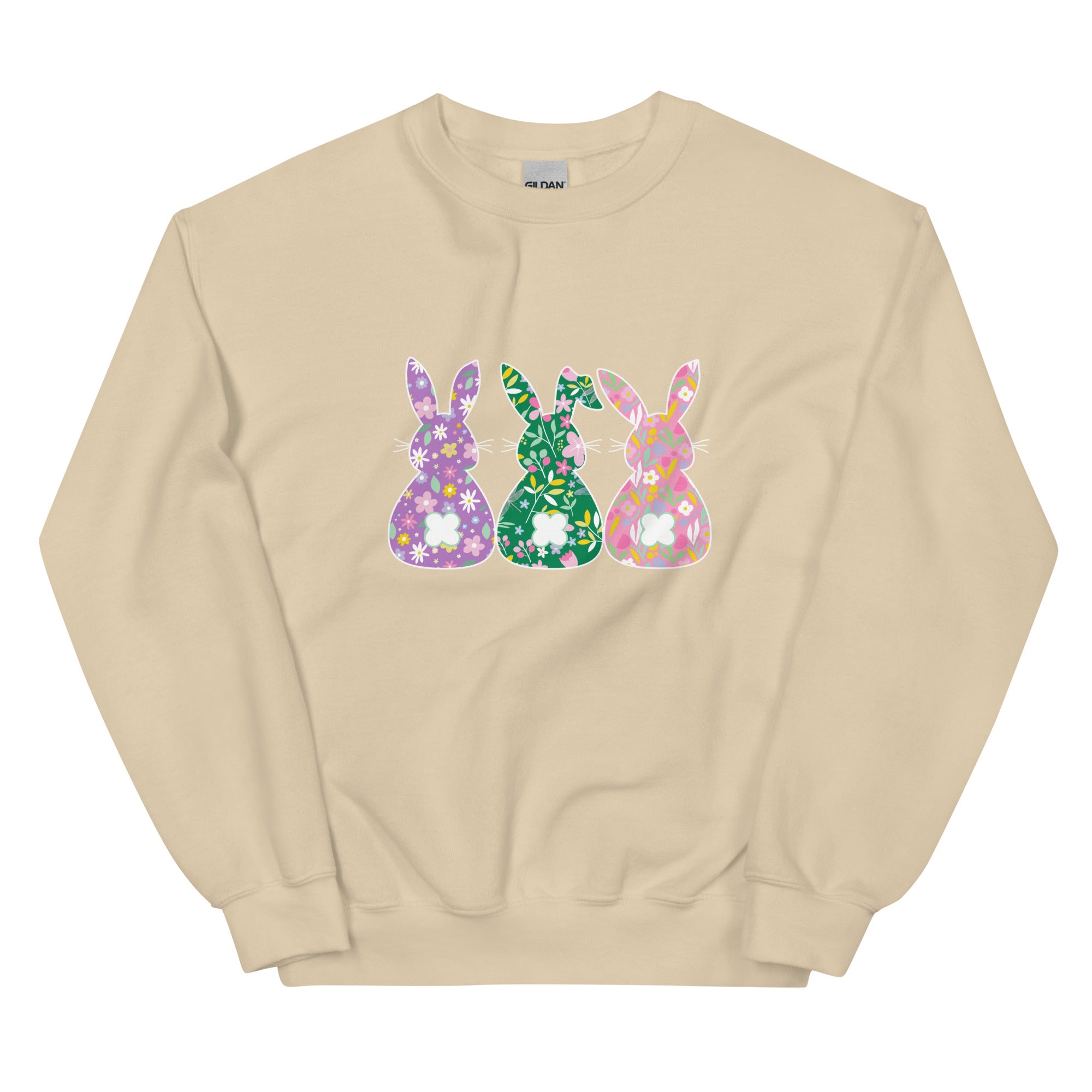 Premium Whimsical Bunnies Crewneck Sweatshirt - Ultimate Spring Style