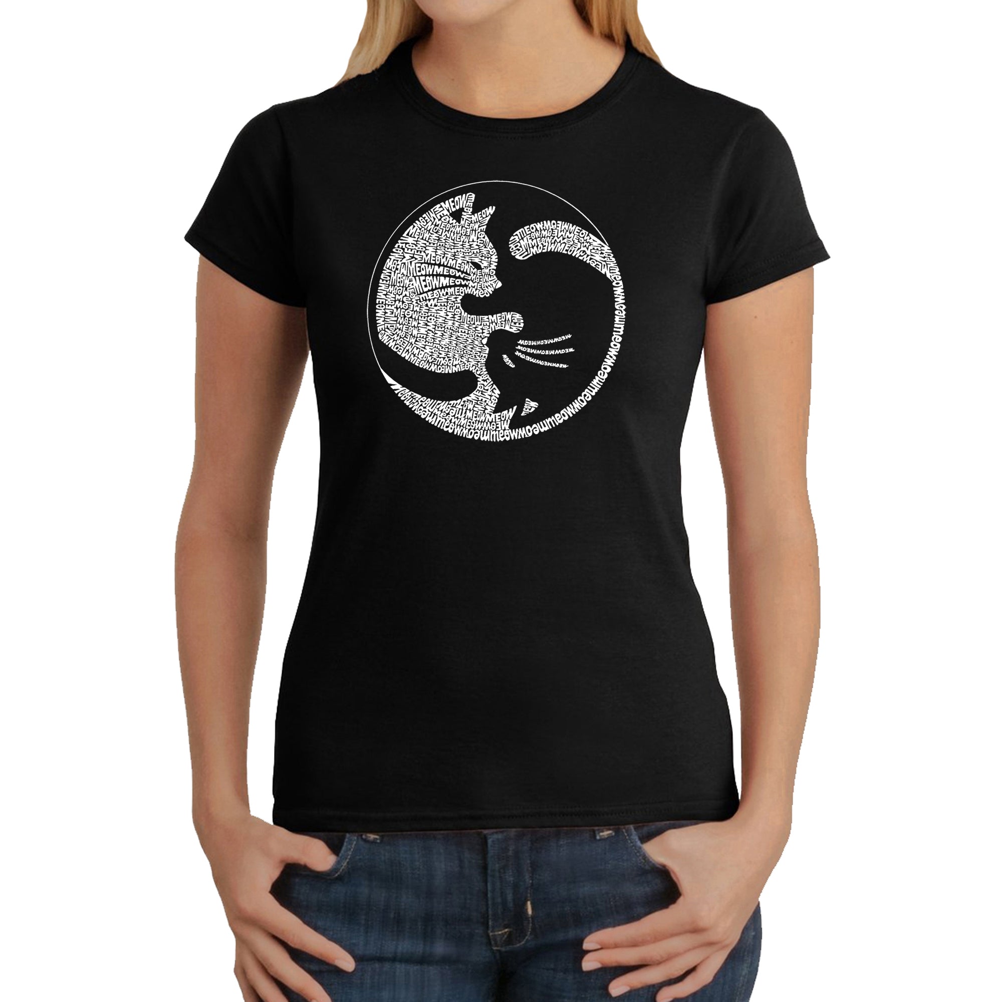 Ultimate Yin Yang Cat - Women's Premium Word Art T-Shirt