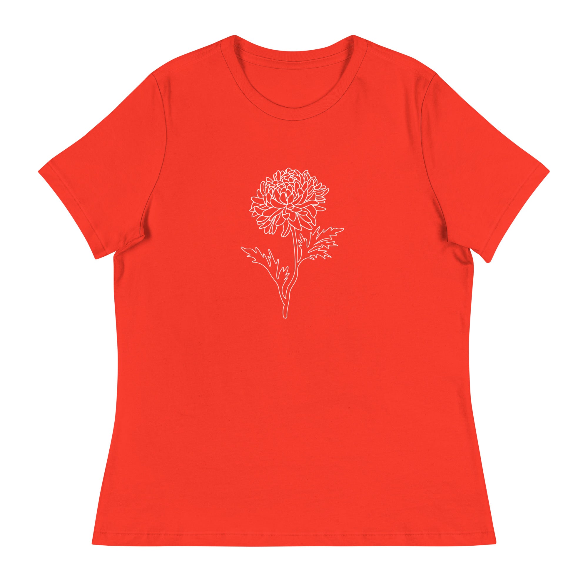 Premium Chrysanthemum Women's Relaxed Fit T-Shirt