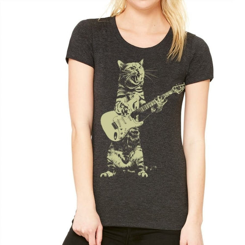 Premium Cat Guitarist Tee - Ultimate Style for Music & Cat Lovers