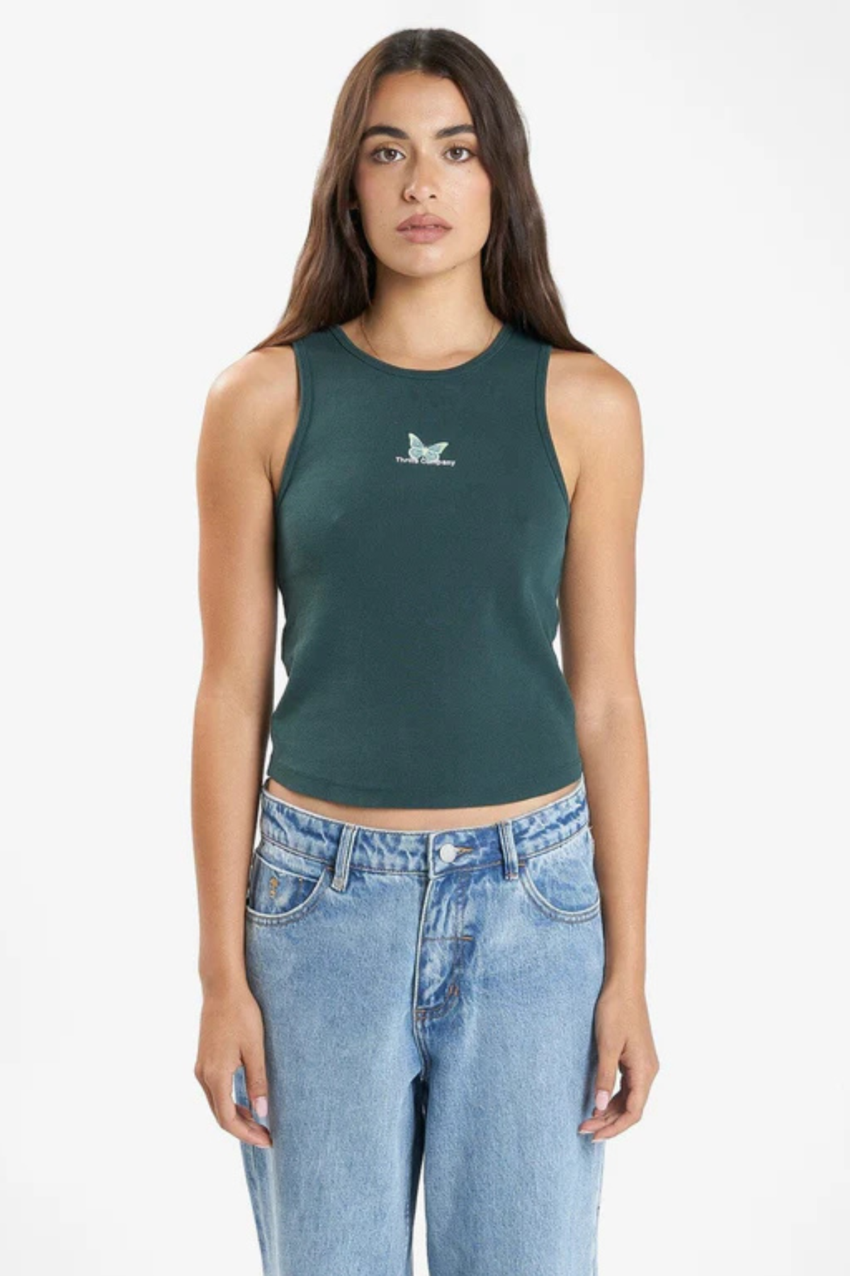 Premium Curve Tank - Dark Jade | Ultimate Comfort & Style