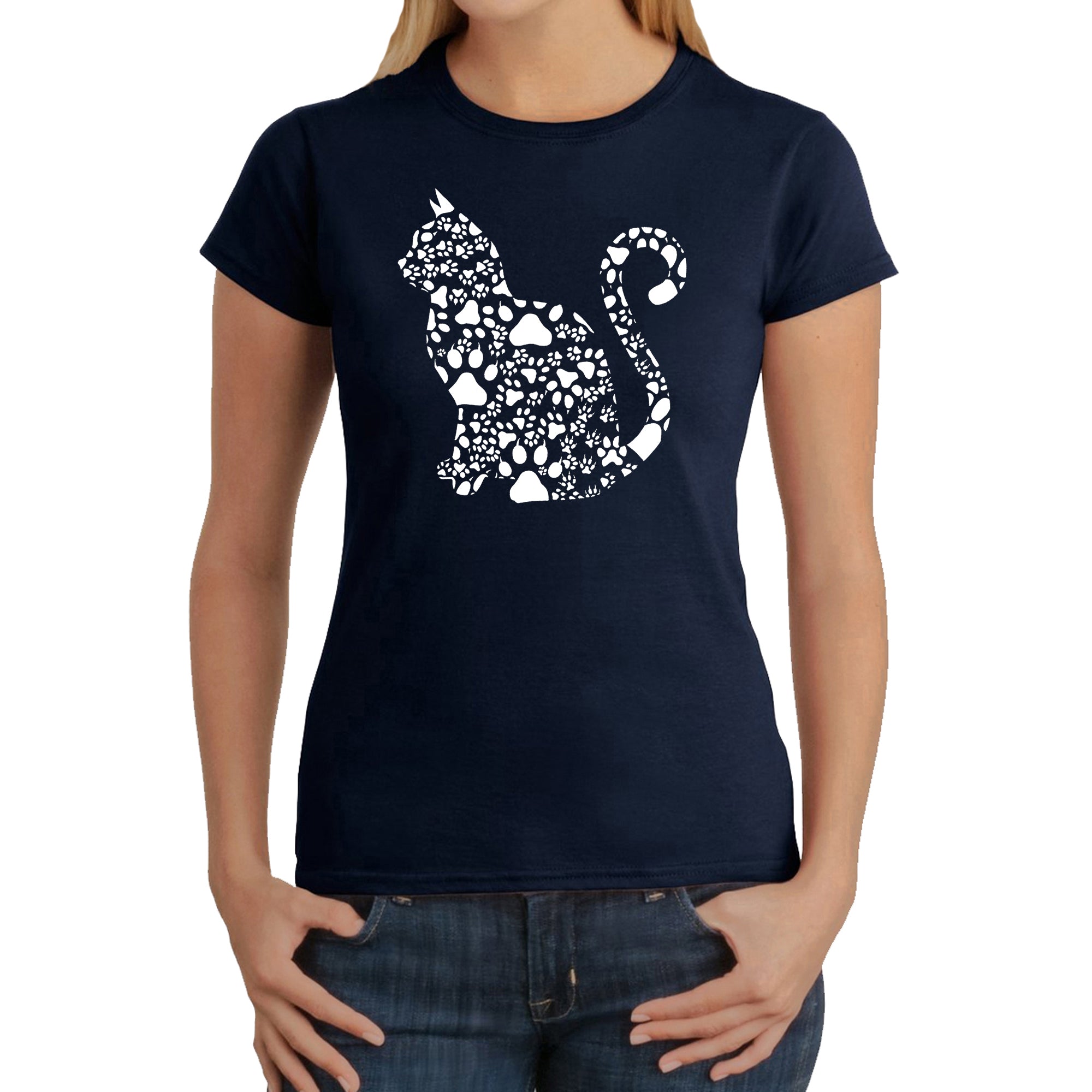 Premium Cat Lover's Tee - Women's Word Art T-Shirt