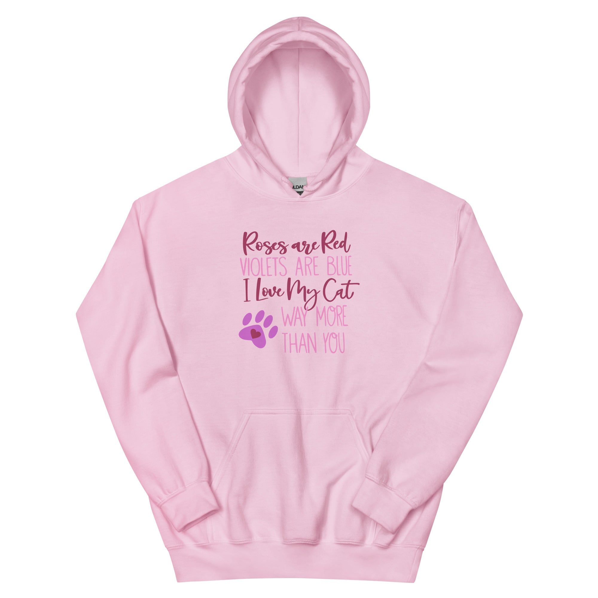 Ultimate Cozy Cat Lover Hoodie - Roses Are Red Edition