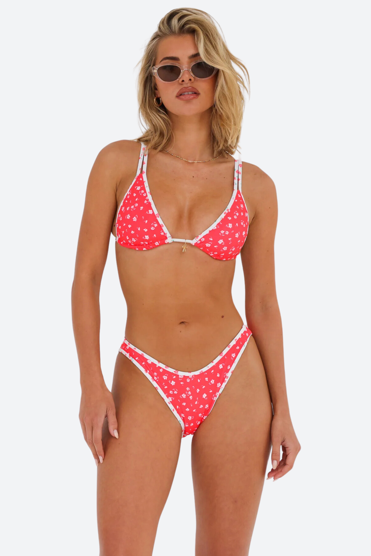 Kulani Kinis Premium Full Coverage Bikini Bottom - Cherry Cove | Modest & Flirty Swimwear