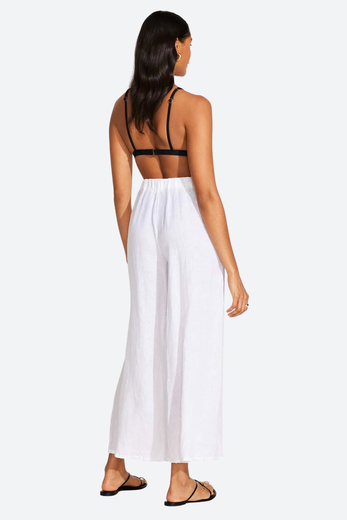 Premium Vitamin A Tallows Linen Wide Leg Pant in White - Ultimate Comfort & Style