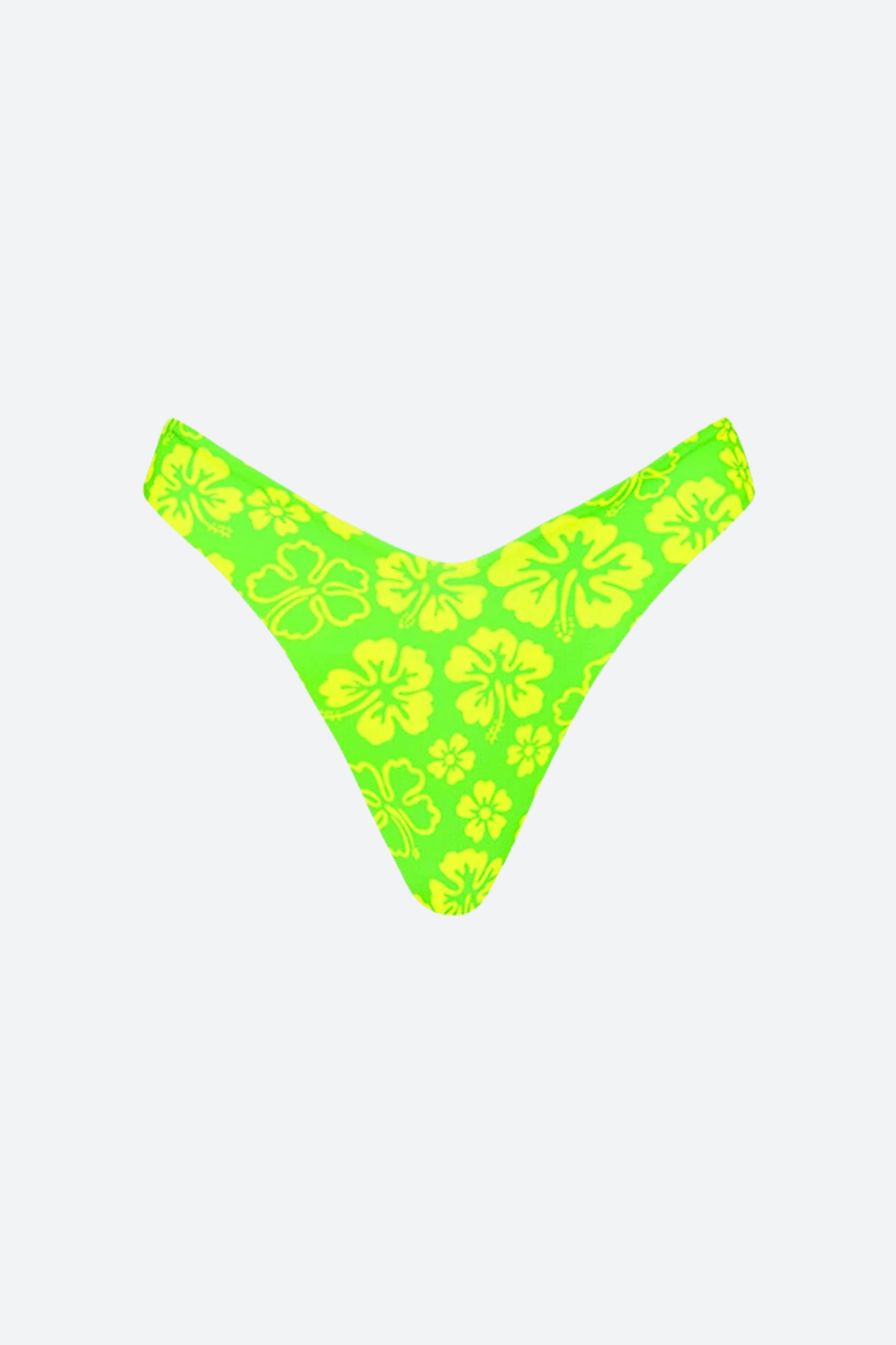 Premium Aloha Lime Y-Cut Cheeky Bikini Bottom