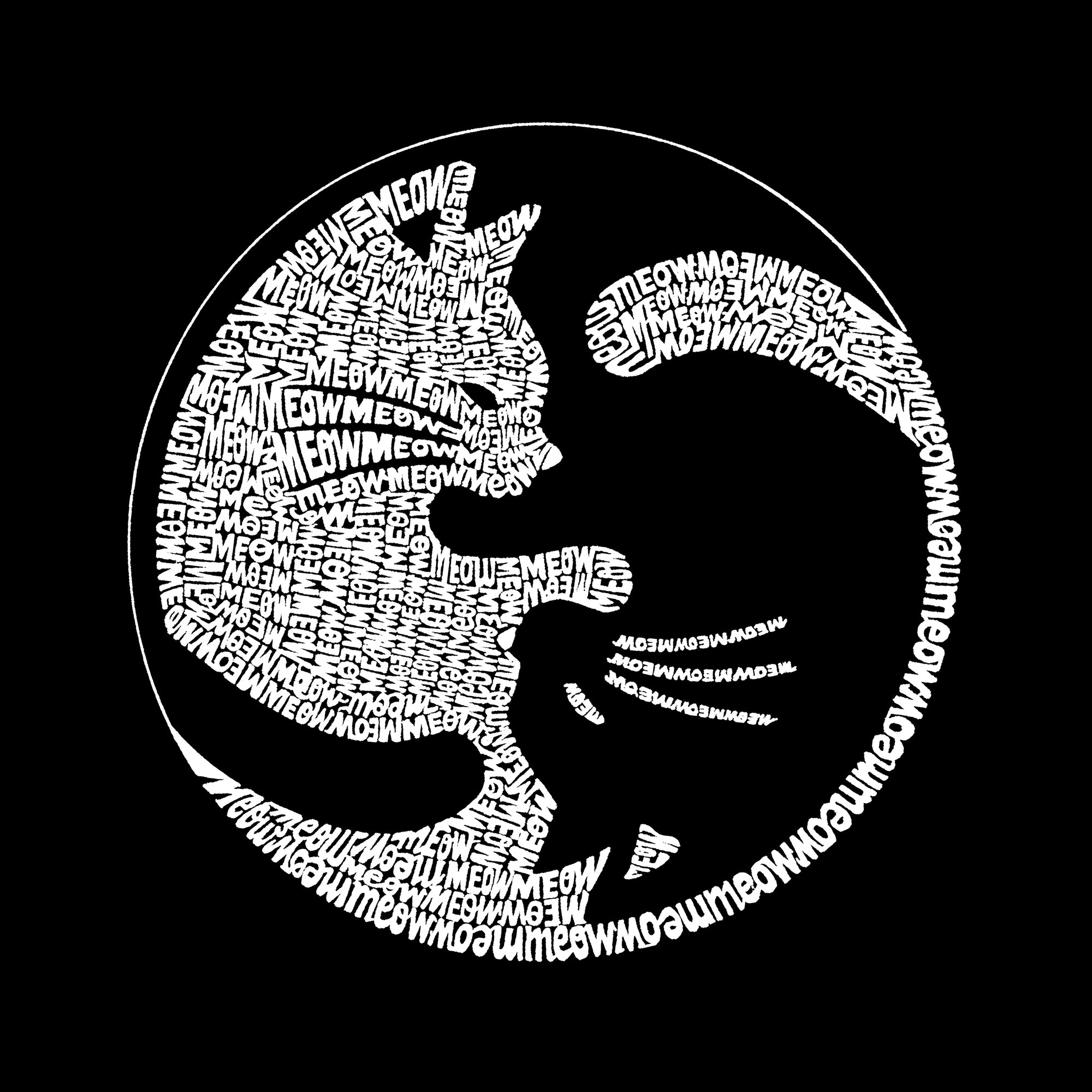 Ultimate Yin Yang Cat - Women's Premium Word Art T-Shirt