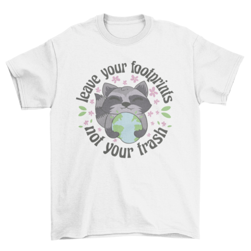 Premium Eco-Friendly Raccoon Earth T-Shirt - Unisex Fit