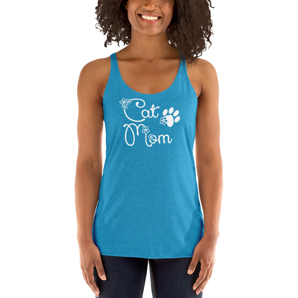 Premium Cat Mom Racerback Tank