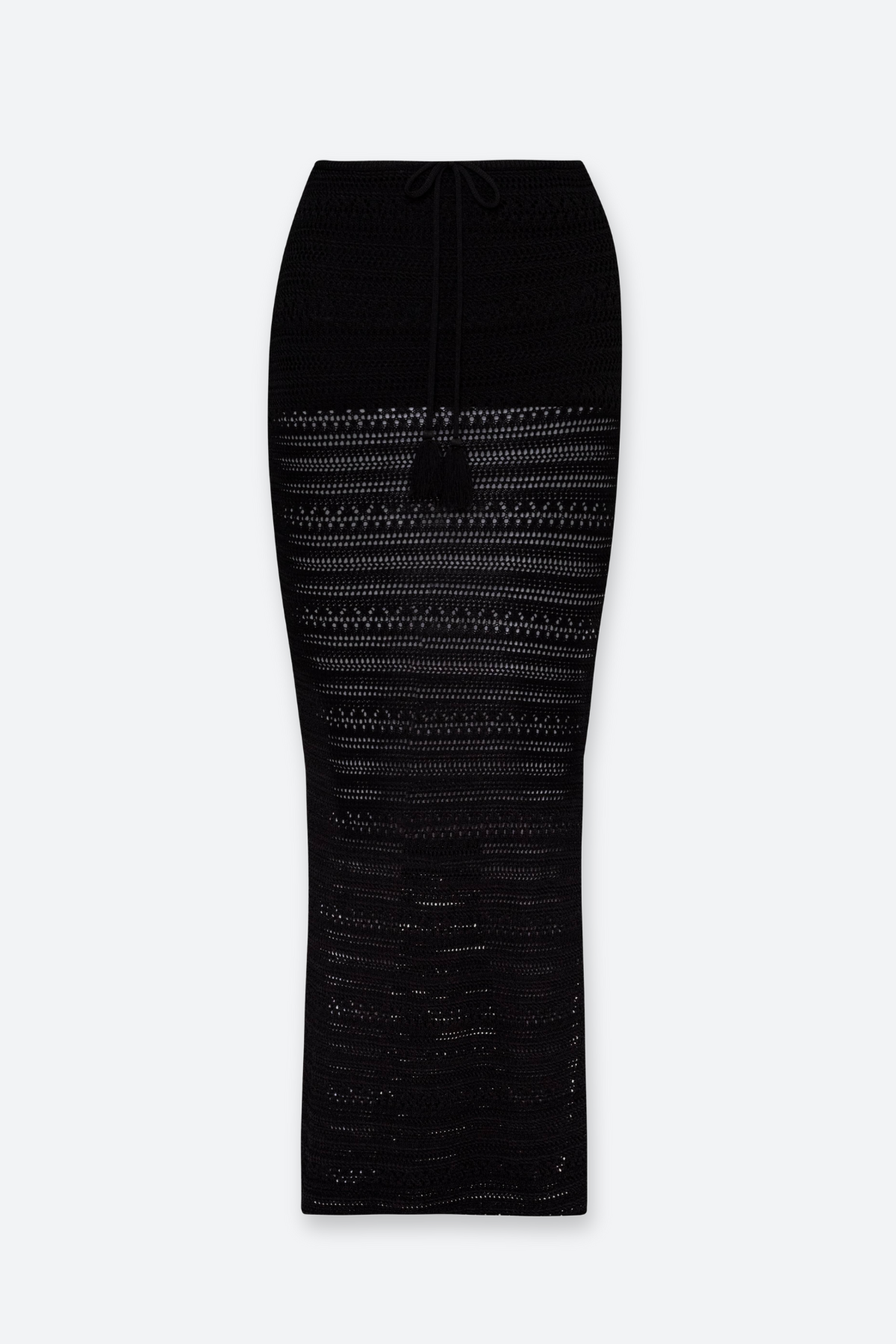 Premium PQ Swim Crochet Long Skirt - Ultimate Black Elegance