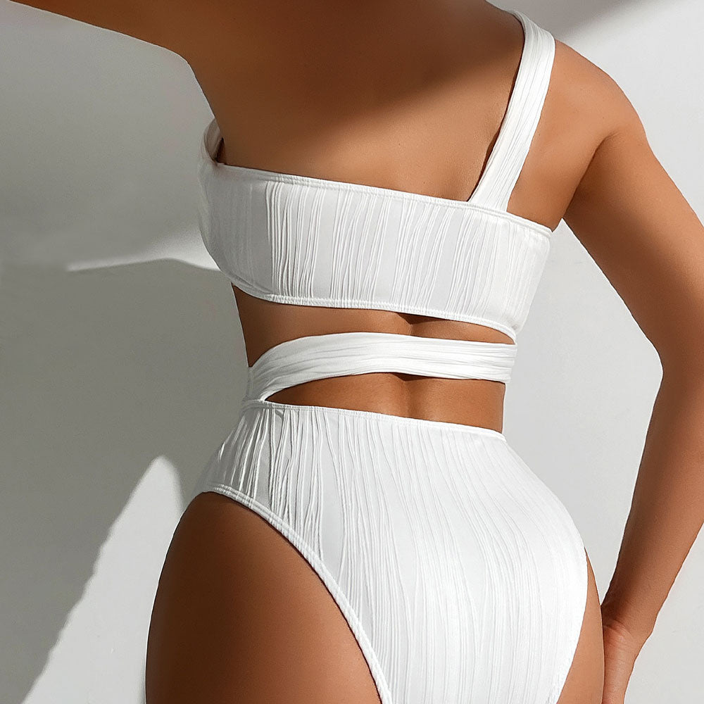 Premium Asymmetric Cut-Out One Shoulder Brazilian Swimsuit