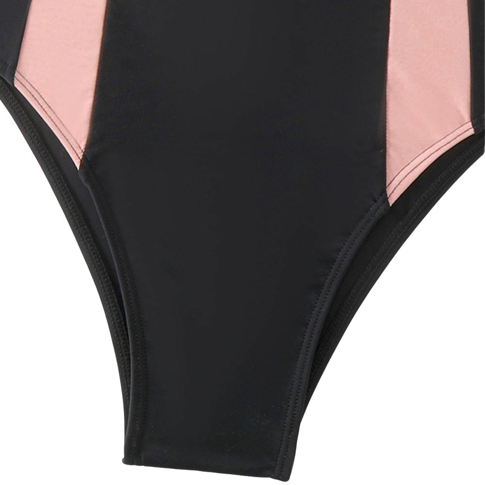 Ultimate Sporty Contrast One-Piece Swimsuit | Chic Cut-Out Design