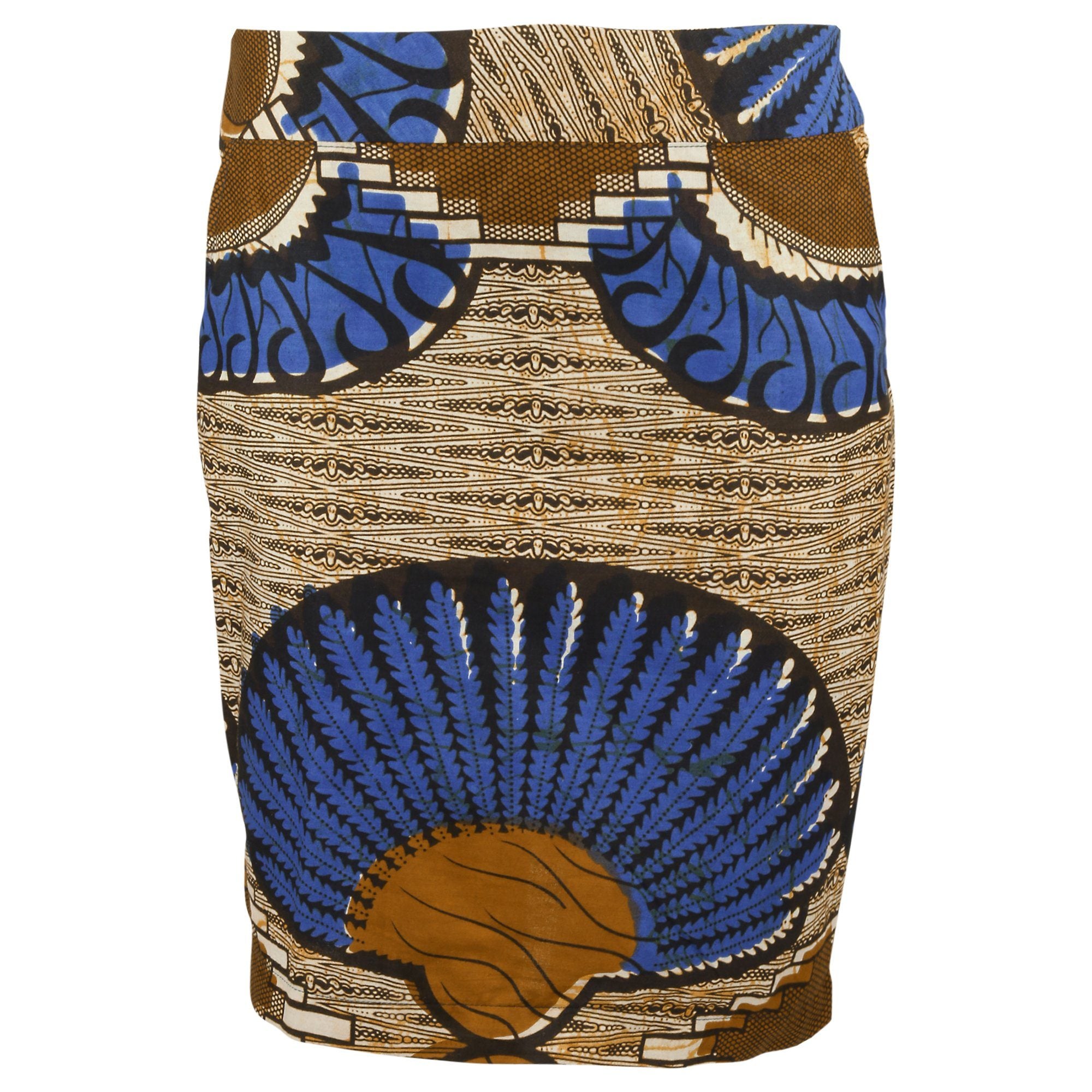 Premium African Kitenge Pencil Skirt - Fair Trade Elegance