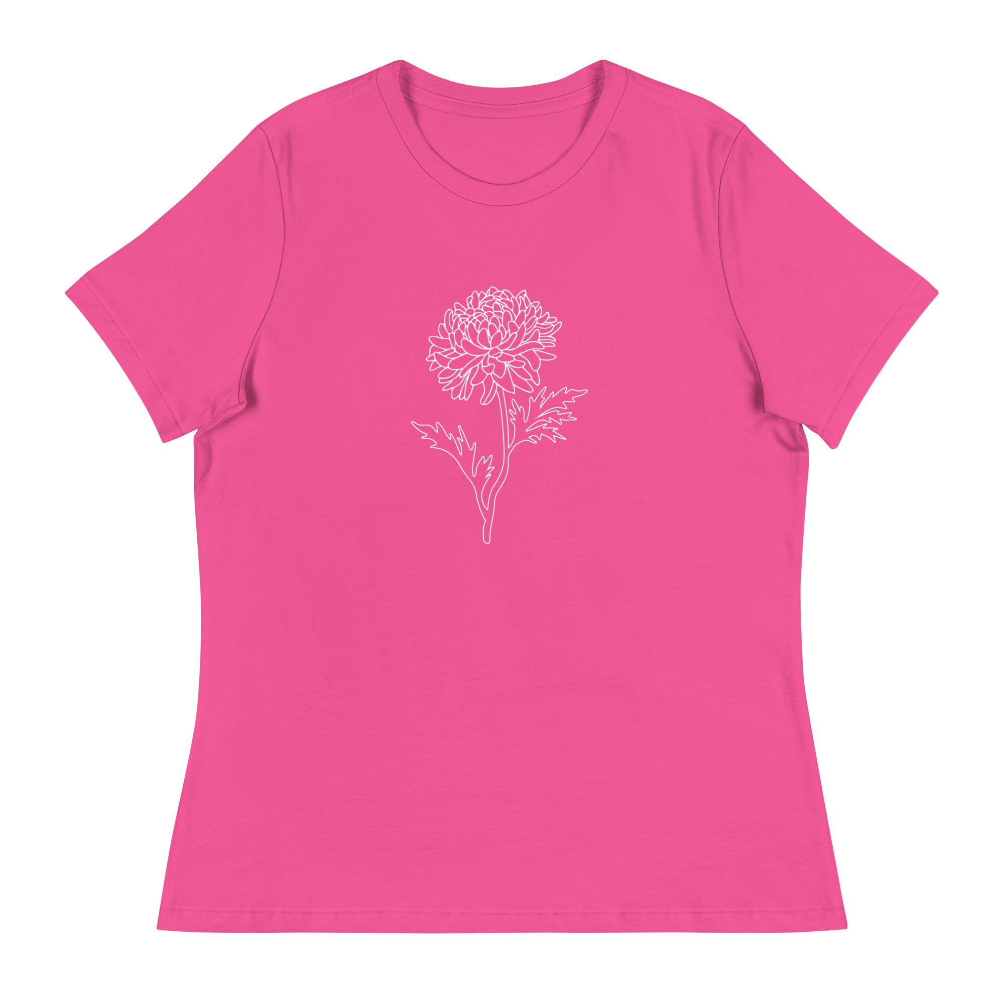 Premium Chrysanthemum Women's Relaxed Fit T-Shirt