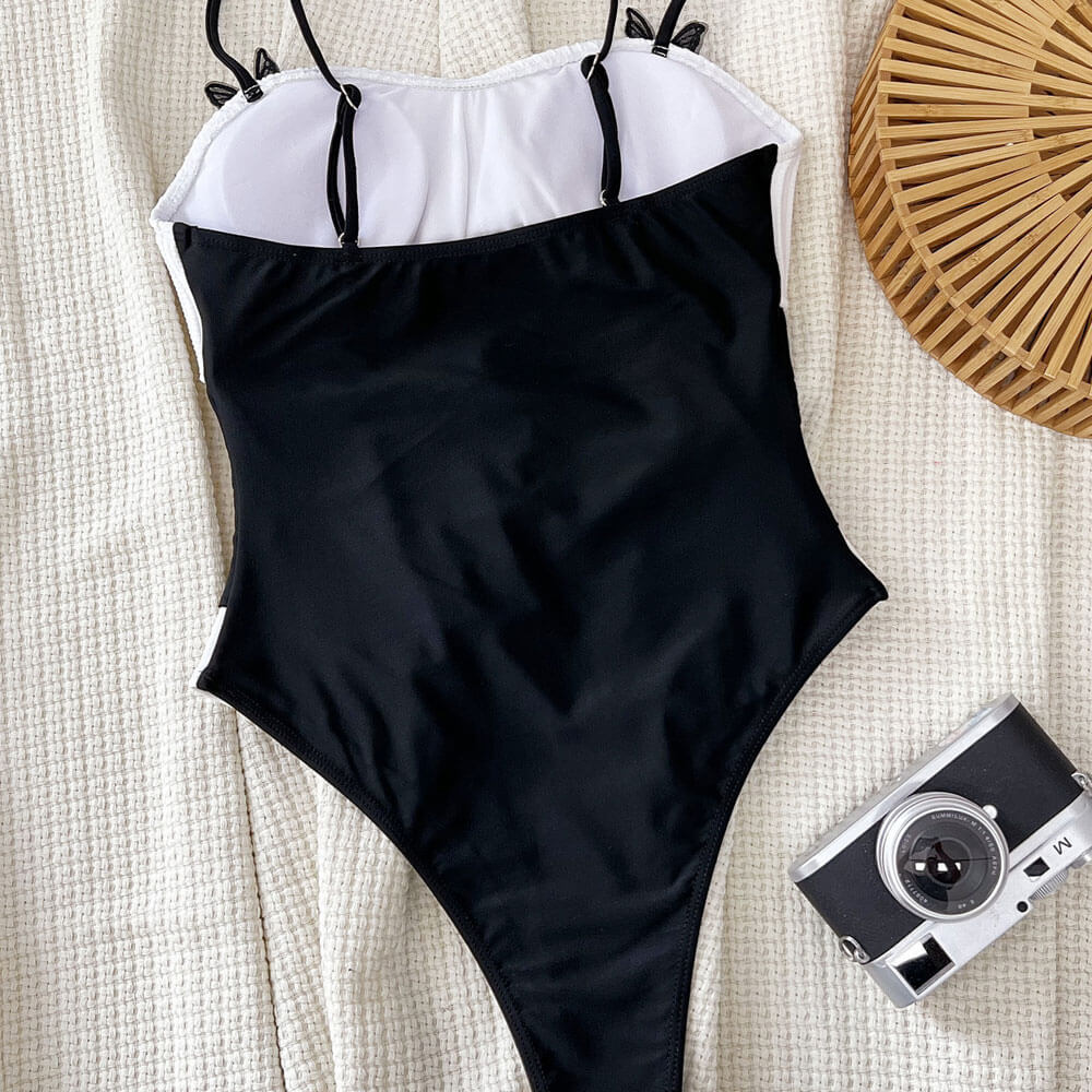 Ultimate Retro High-Leg Butterfly One-Piece Swimsuit